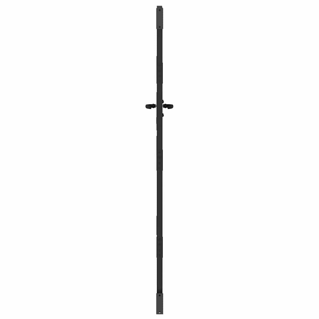 Vrtna vrata Crna 85 x 200 cm Čelik s praškastim premazom