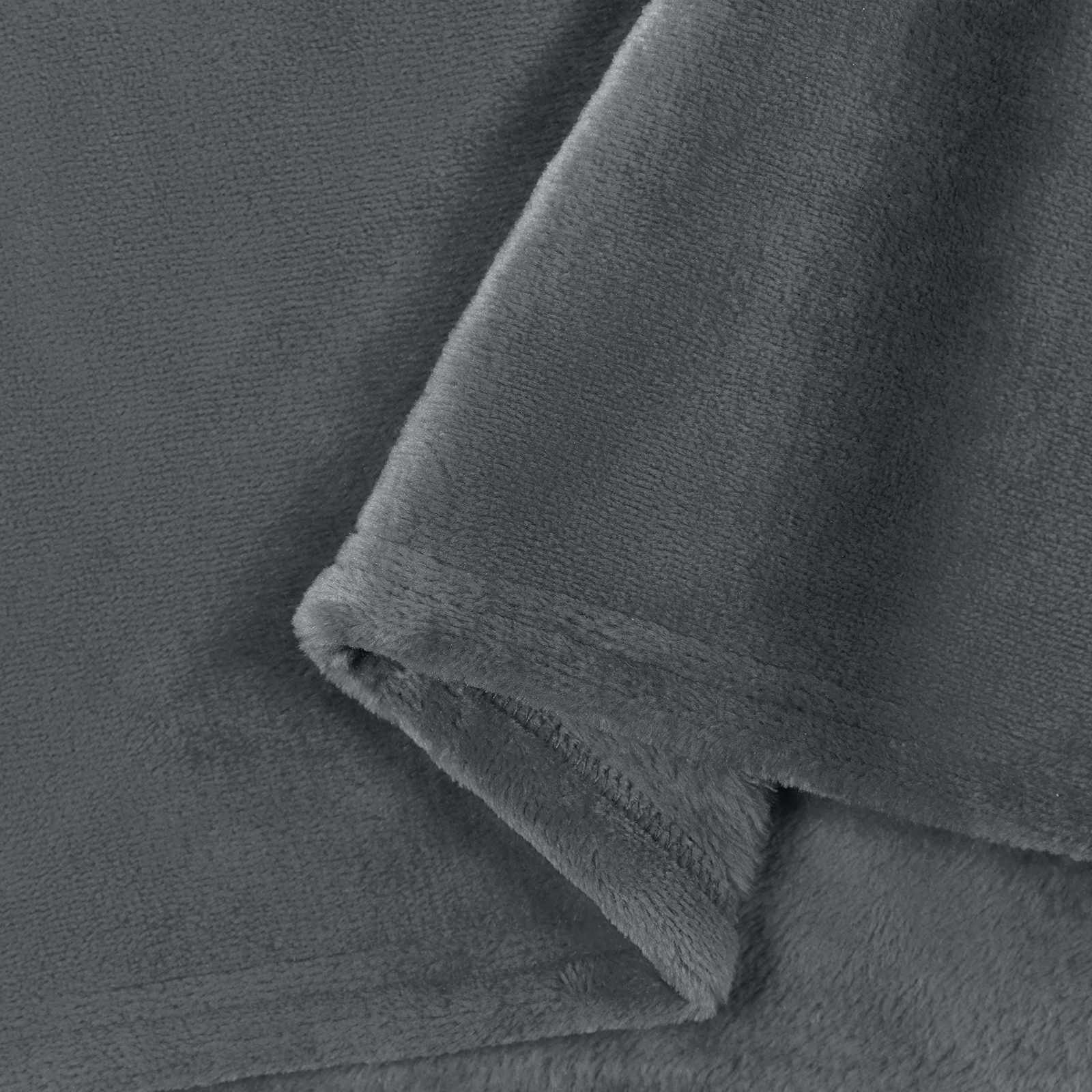 Pokrivač Tamno siva 240 x 270 cm Runo