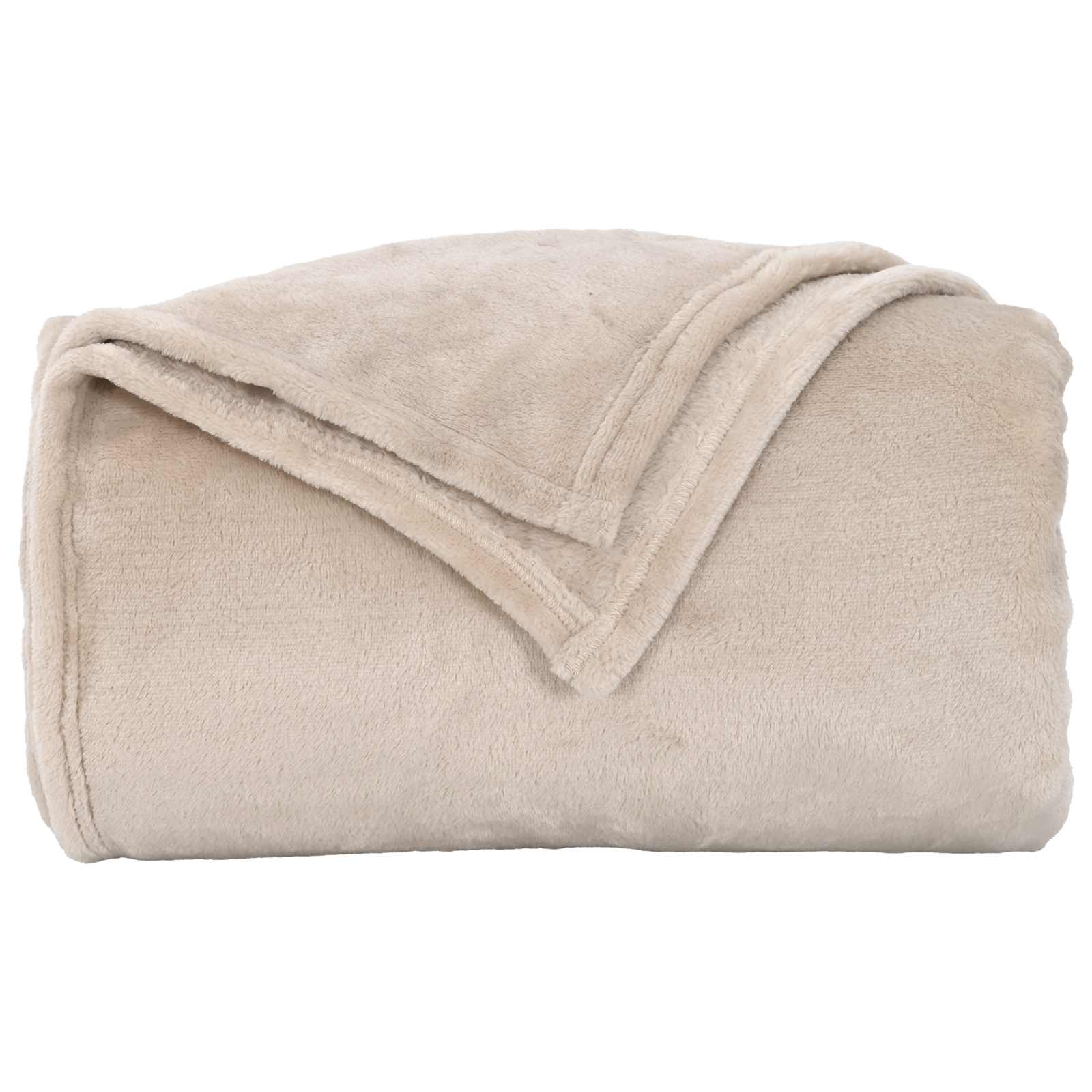 Pokrivači za bacanje 6 pcs Bež 220 x 240 cm Runo