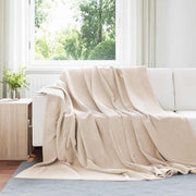Pokrivači za bacanje 6 pcs Bež 240 x 270 cm Runo