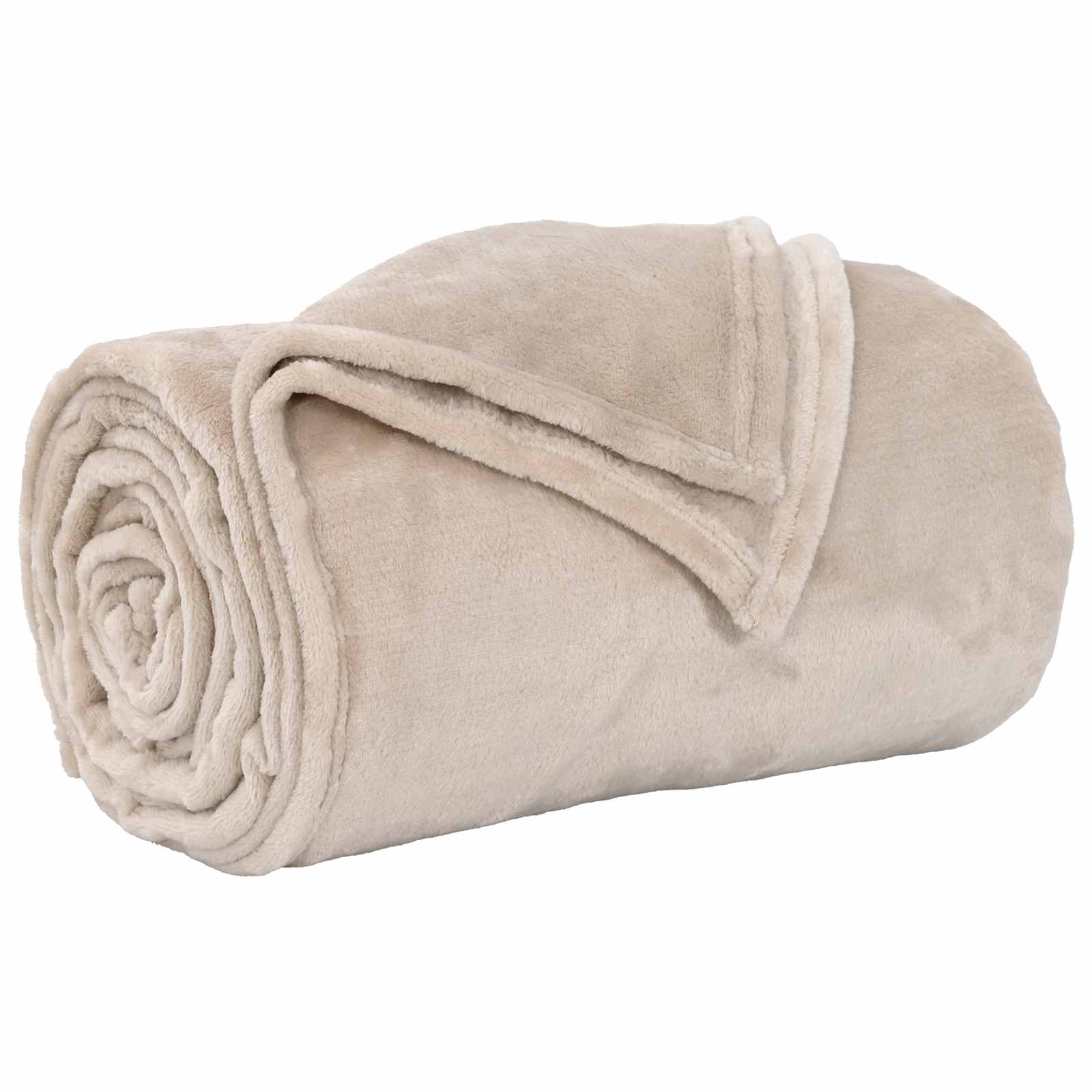 Pokrivači za bacanje 6 pcs Bež 240 x 270 cm Runo