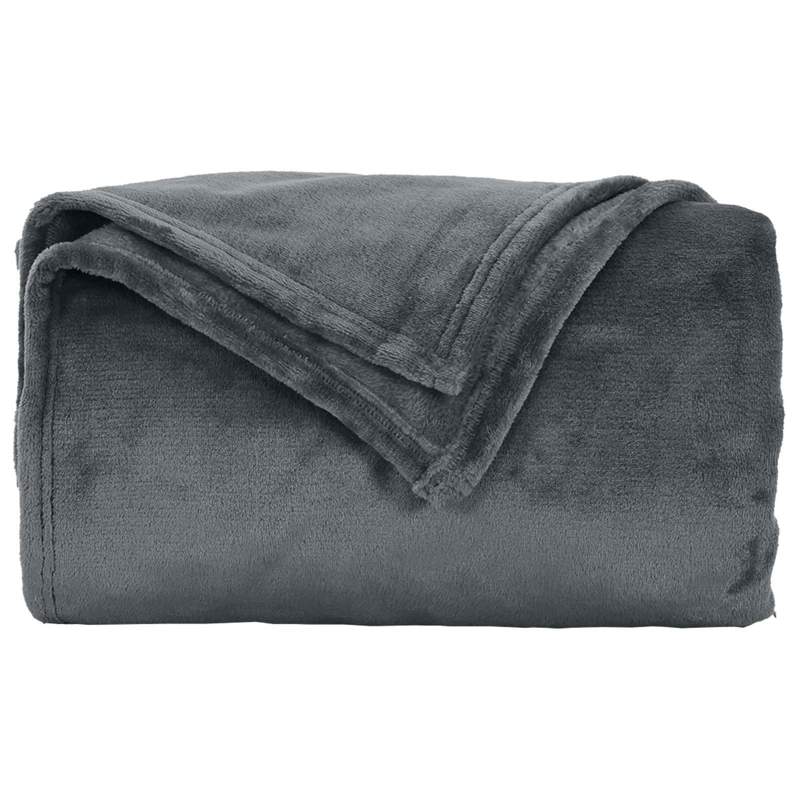Pokrivači za bacanje 6 pcs Tamno siva 150 x 200 cm Runo