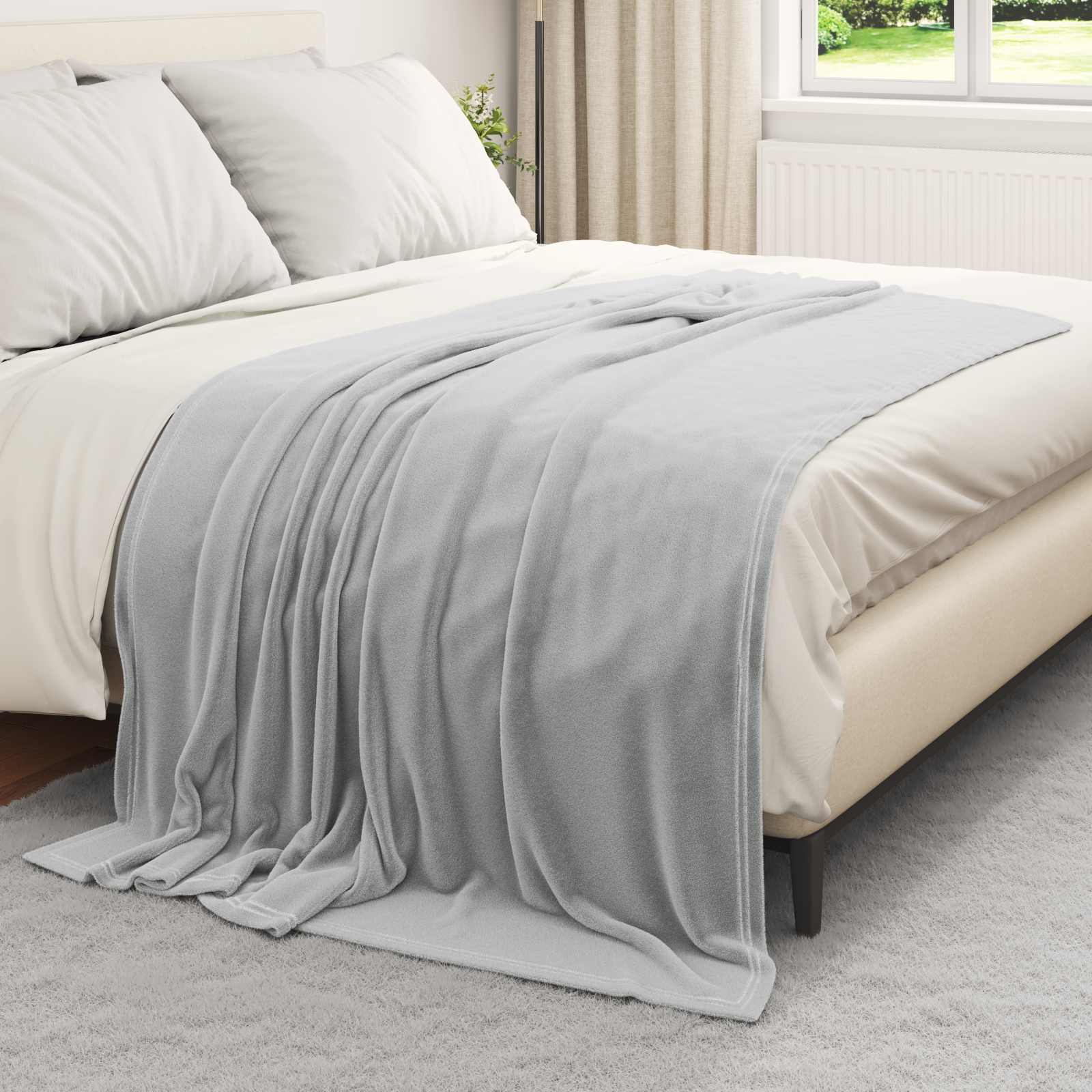 Pokrivači za bacanje 6 pcs Siva 150 x 200 cm Runo