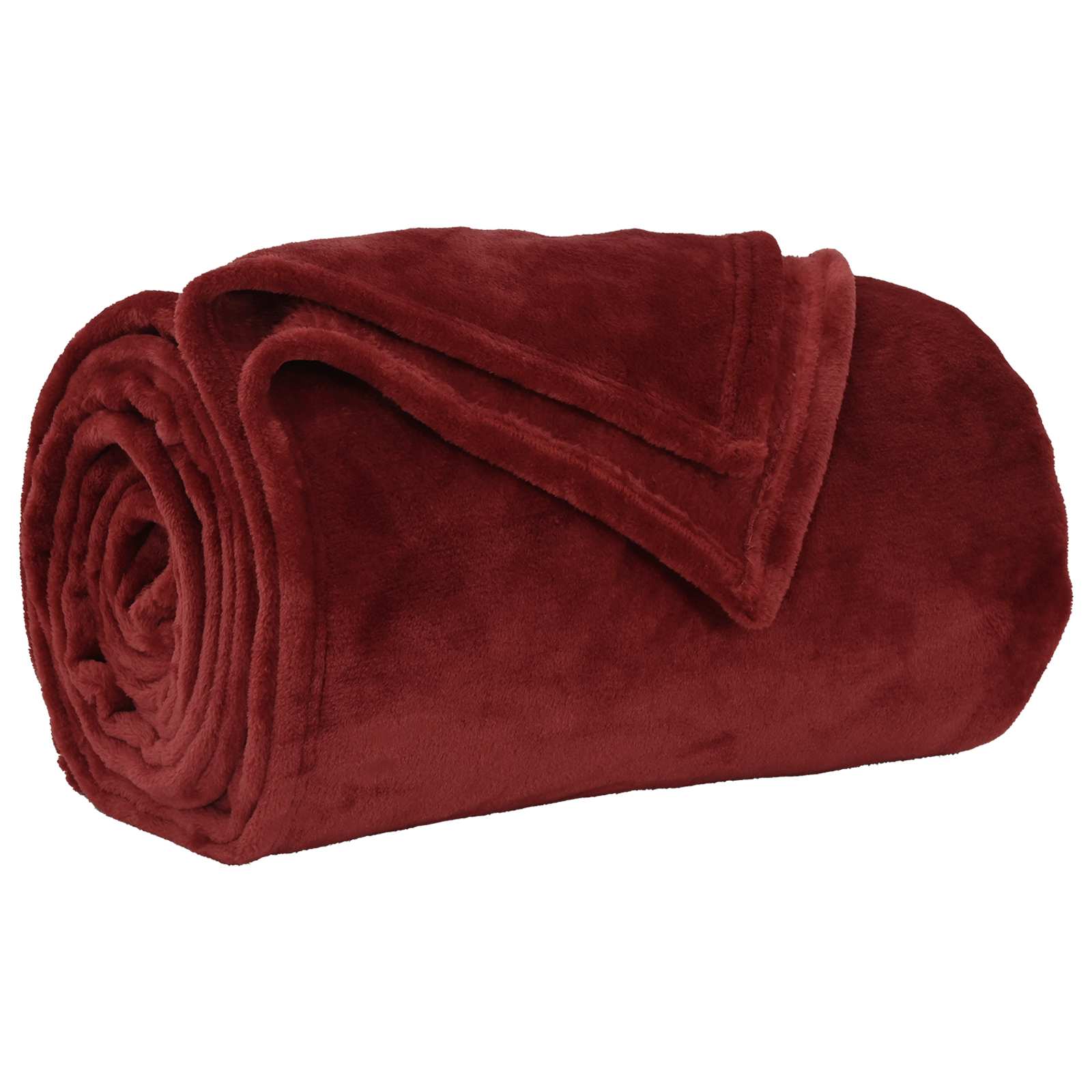 Pokrivači za bacanje 6 pcs Bordeaux Crvena 130 x 150 cm Runo