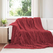 Pokrivač Bordeaux Crvena 270 x 240 cm Runo
