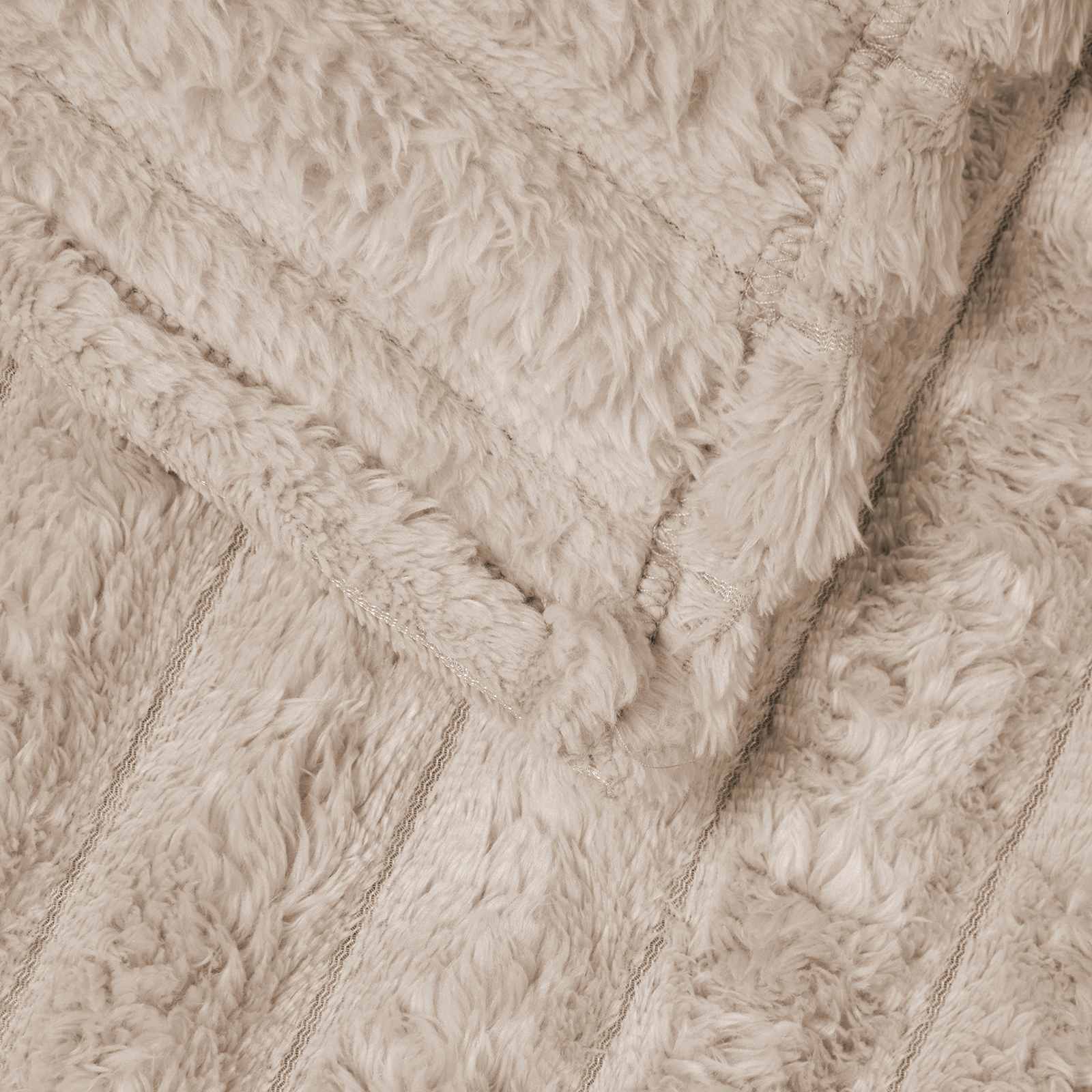 Pokrivači za bacanje 6 pcs Bež 150 x 130 cm Runo