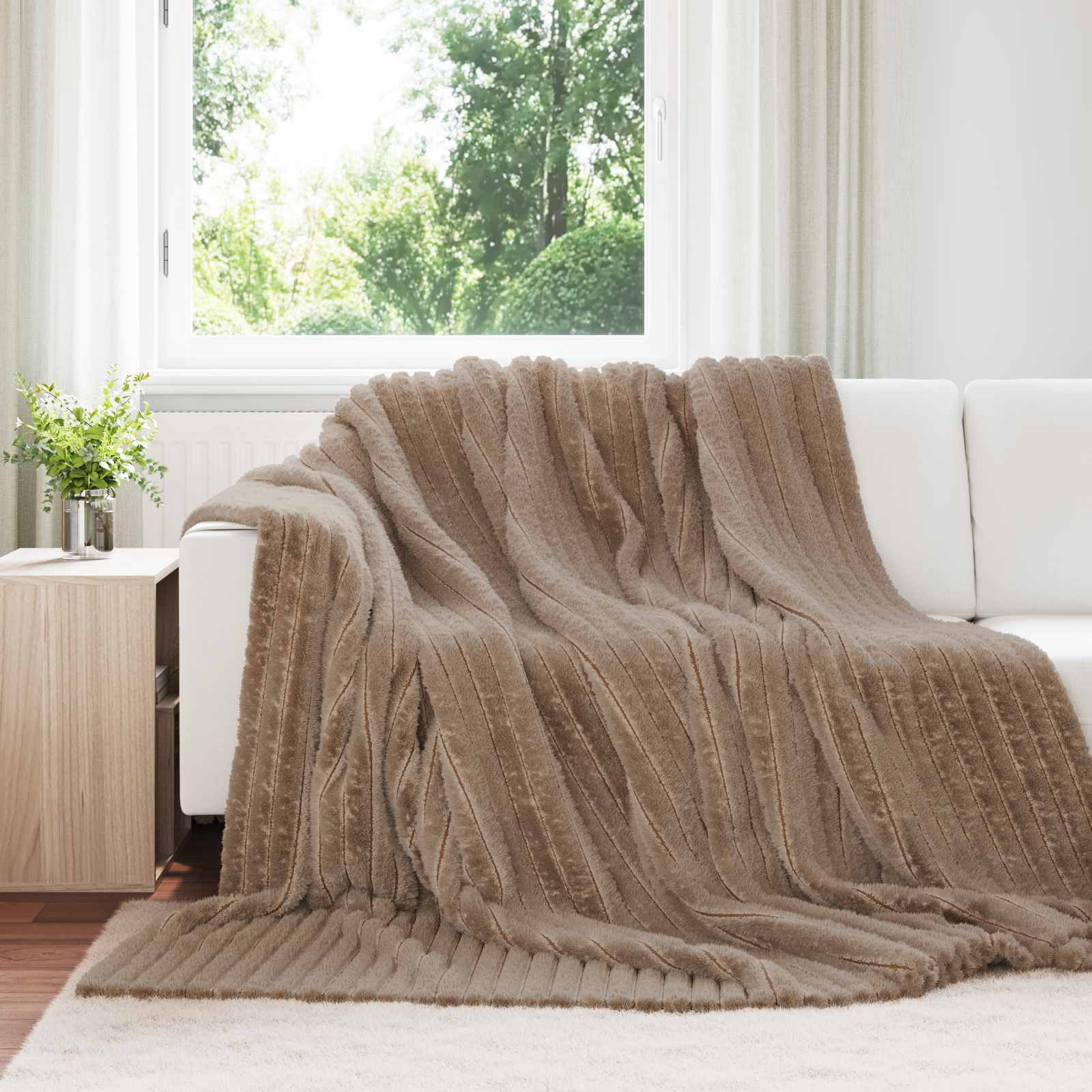 Pokrivači za bacanje 6 pcs Kamel 270 x 240 cm Runo