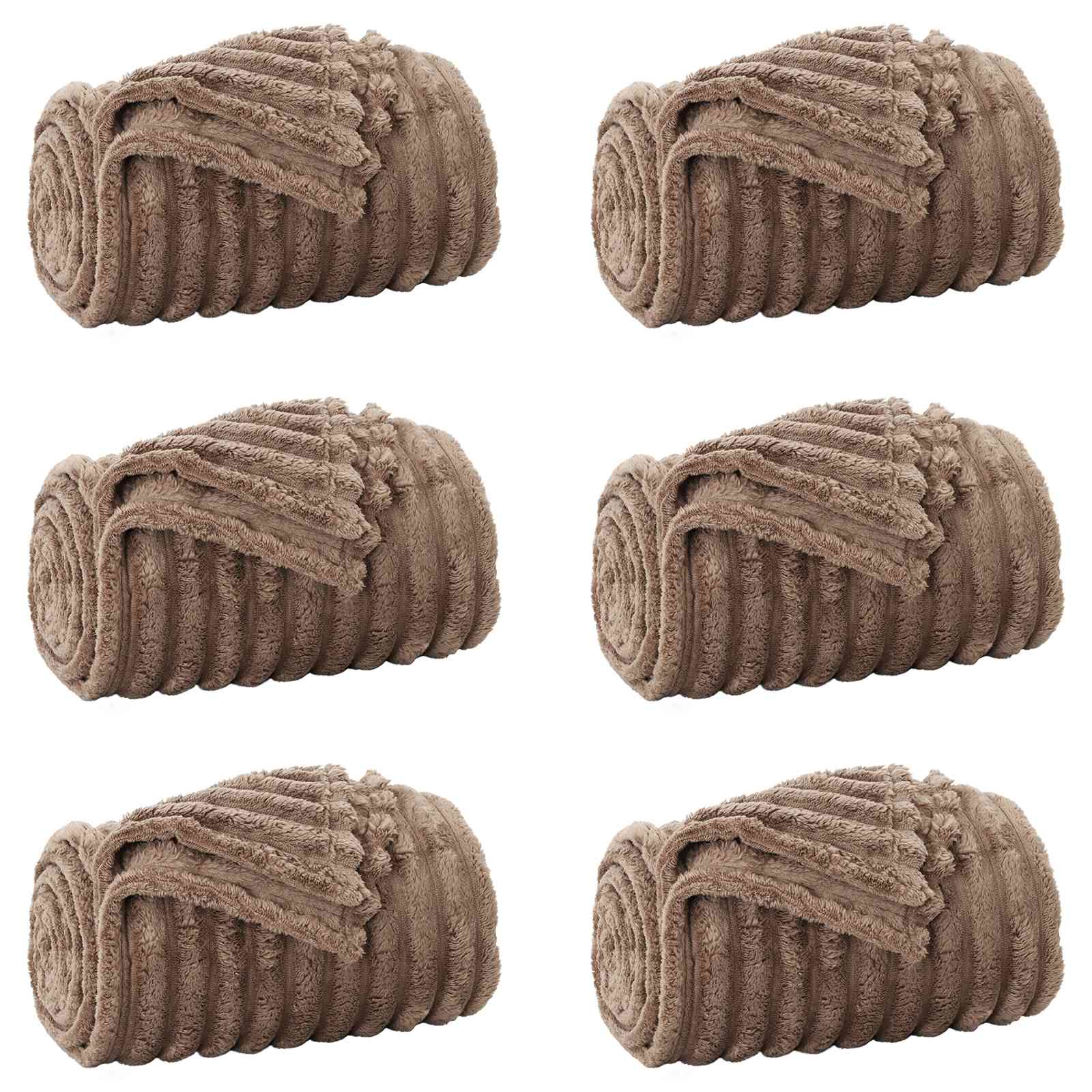 Pokrivači za bacanje 6 pcs Kamel 270 x 240 cm Runo
