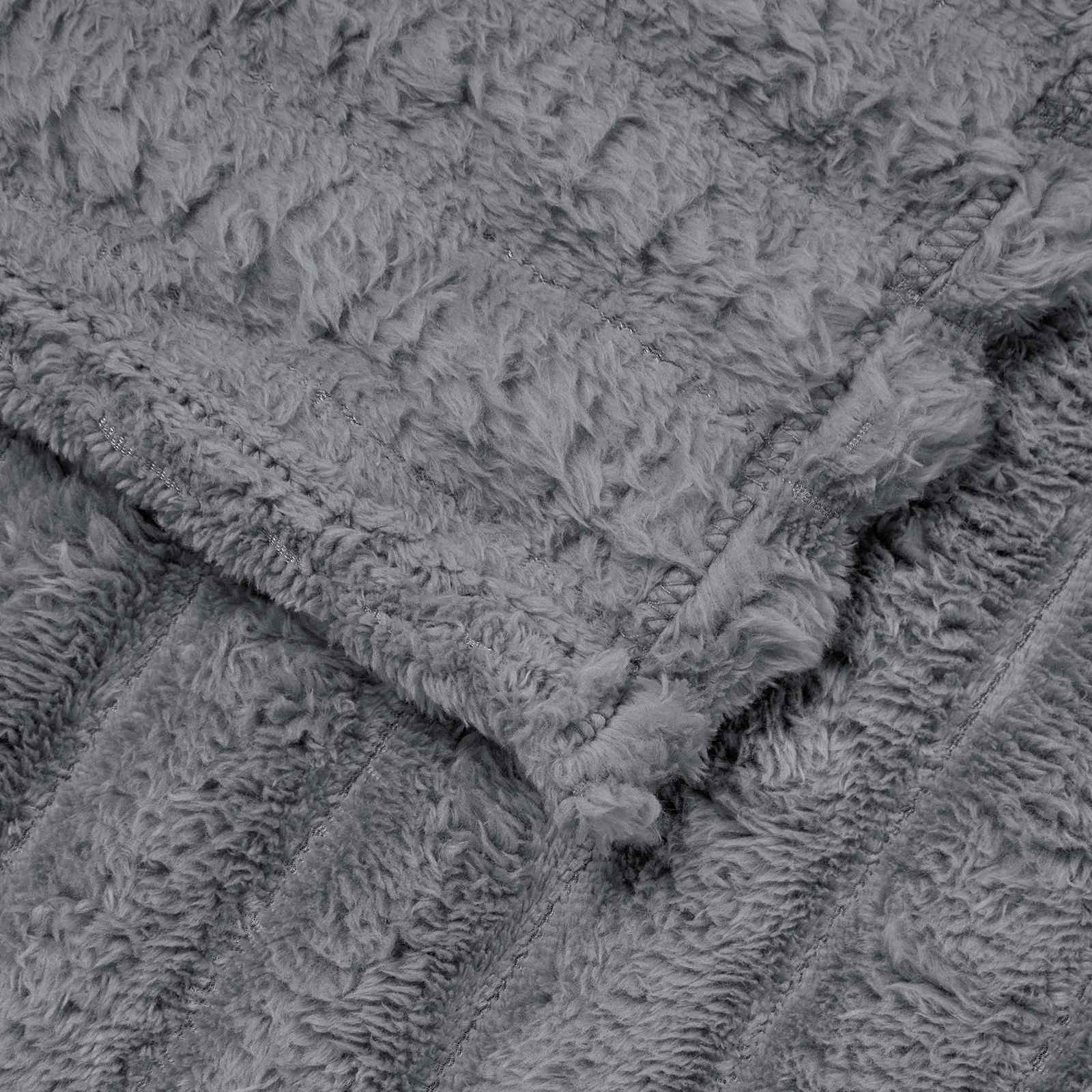 Pokrivači za bacanje 6 pcs Tamno siva 240 x 220 cm Runo