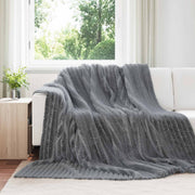 Pokrivači za bacanje 6 pcs Tamno siva 240 x 220 cm Runo