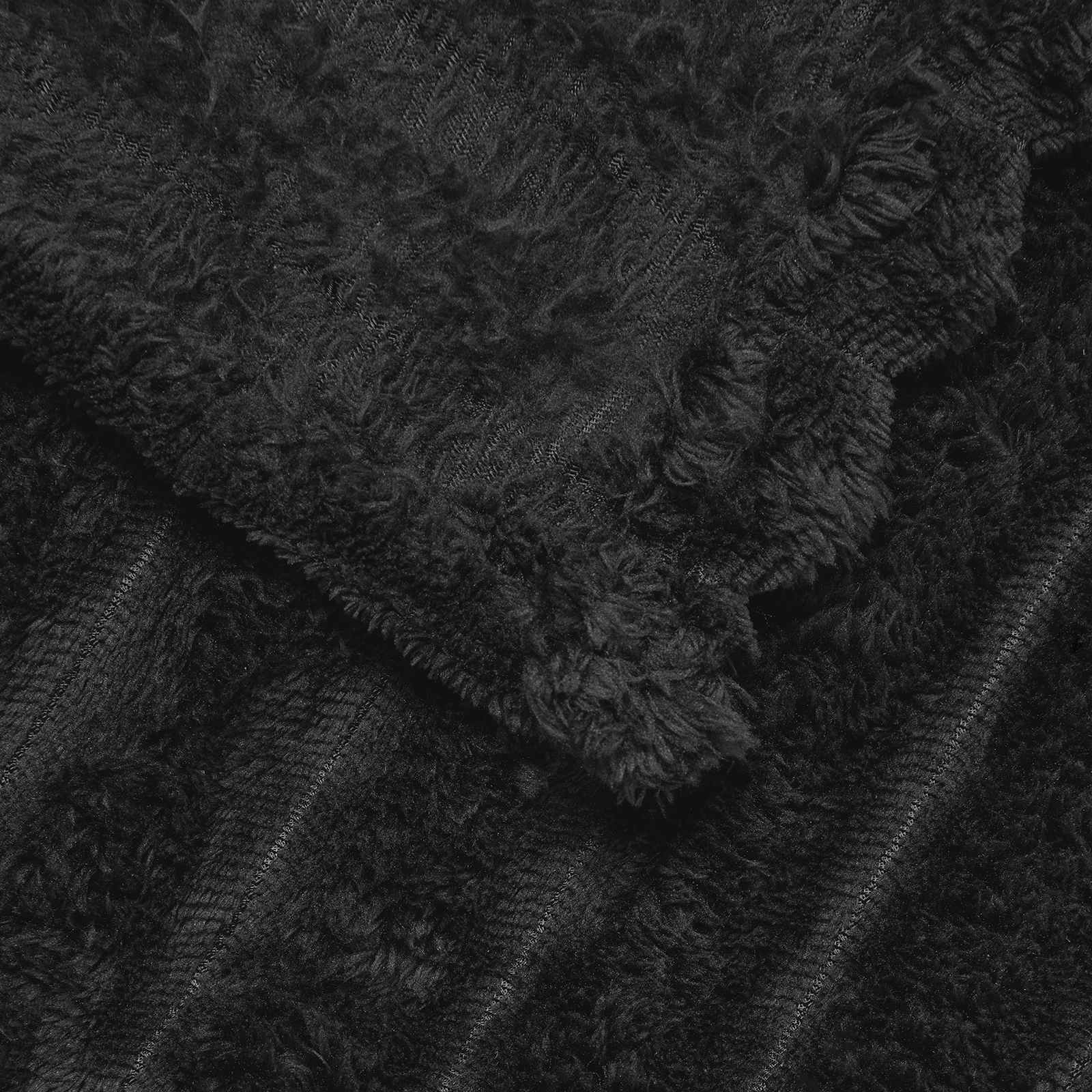 Pokrivači za bacanje 6 pcs Crna 270 x 240 cm Runo