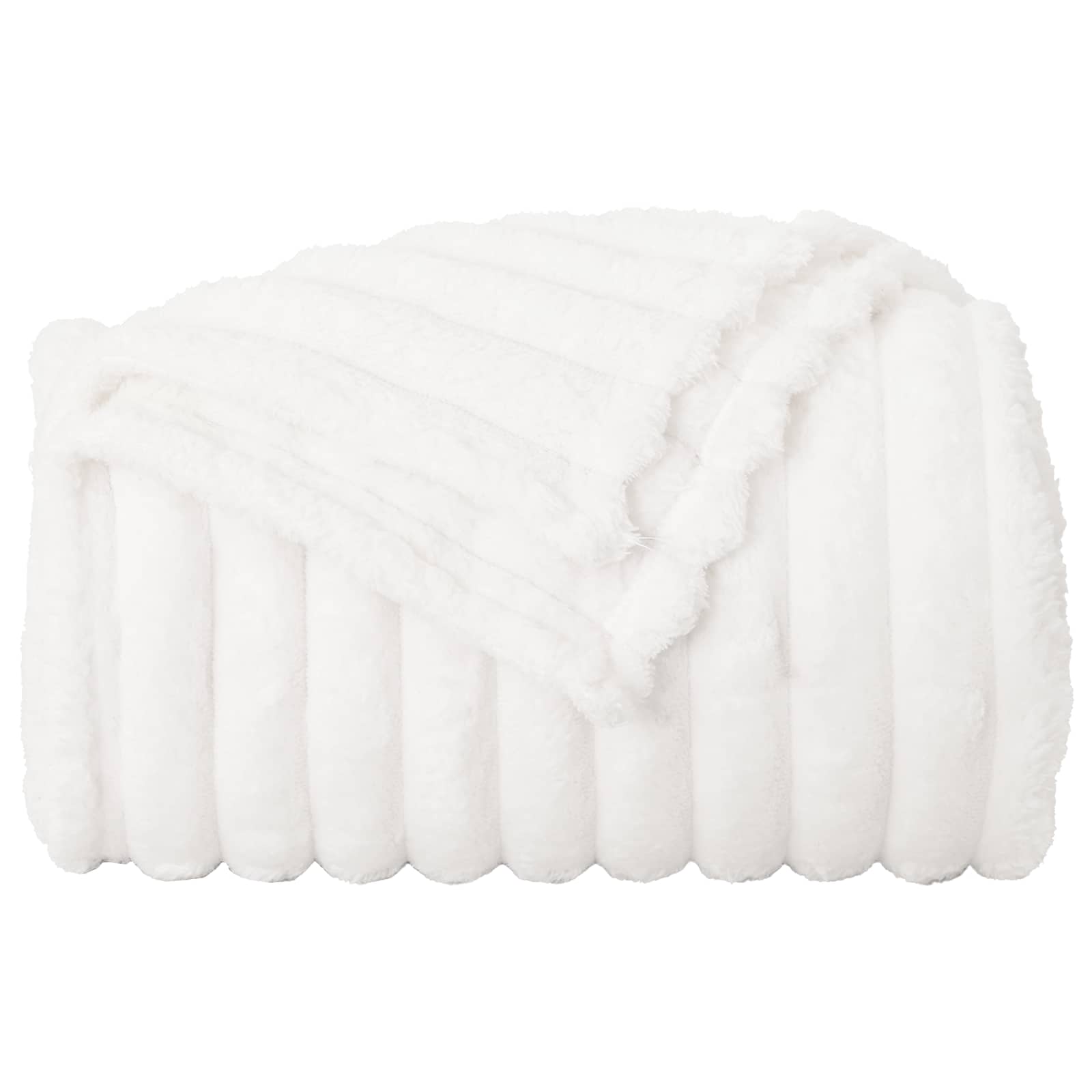 Pokrivači za bacanje 6 pcs Bijelo 150 x 130 cm Runo