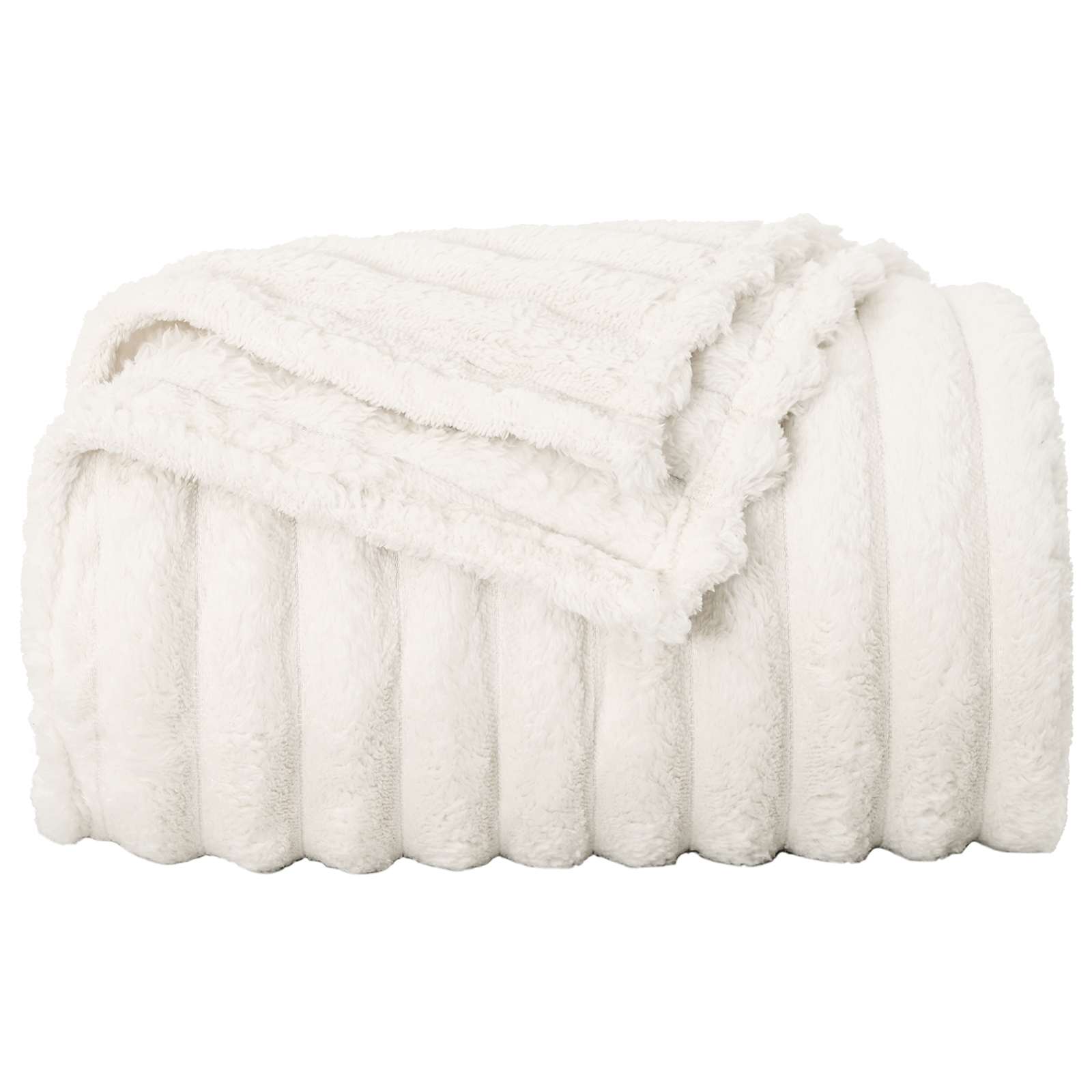 Pokrivači za bacanje 6 pcs Krema 200 x 150 cm Runo