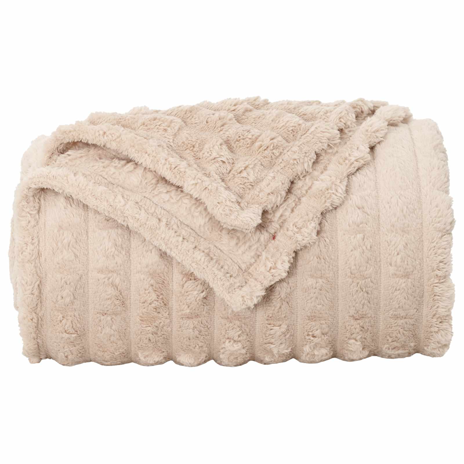 Pokrivači za bacanje 6 pcs Bež 150 x 130 cm Runo