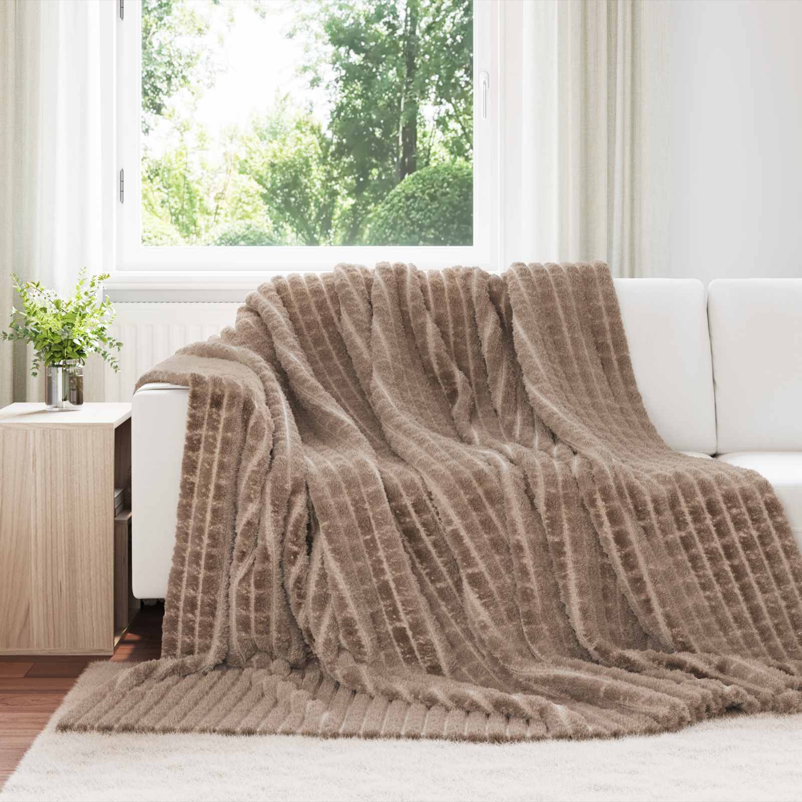Pokrivači za bacanje 6 pcs Kamel 270 x 240 cm Runo