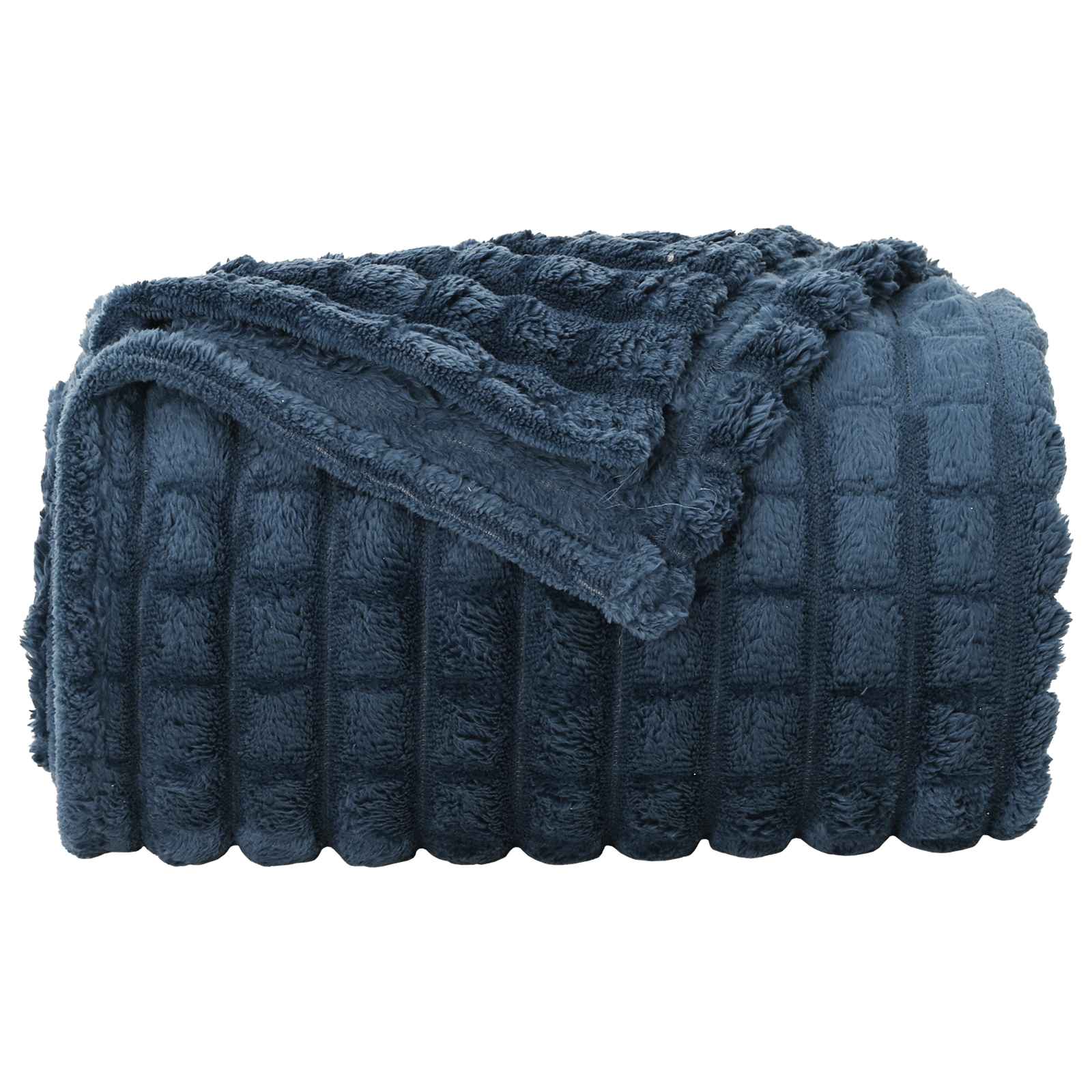 Pokrivači za bacanje 6 pcs Mornarsko plava 150 x 130 cm Runo