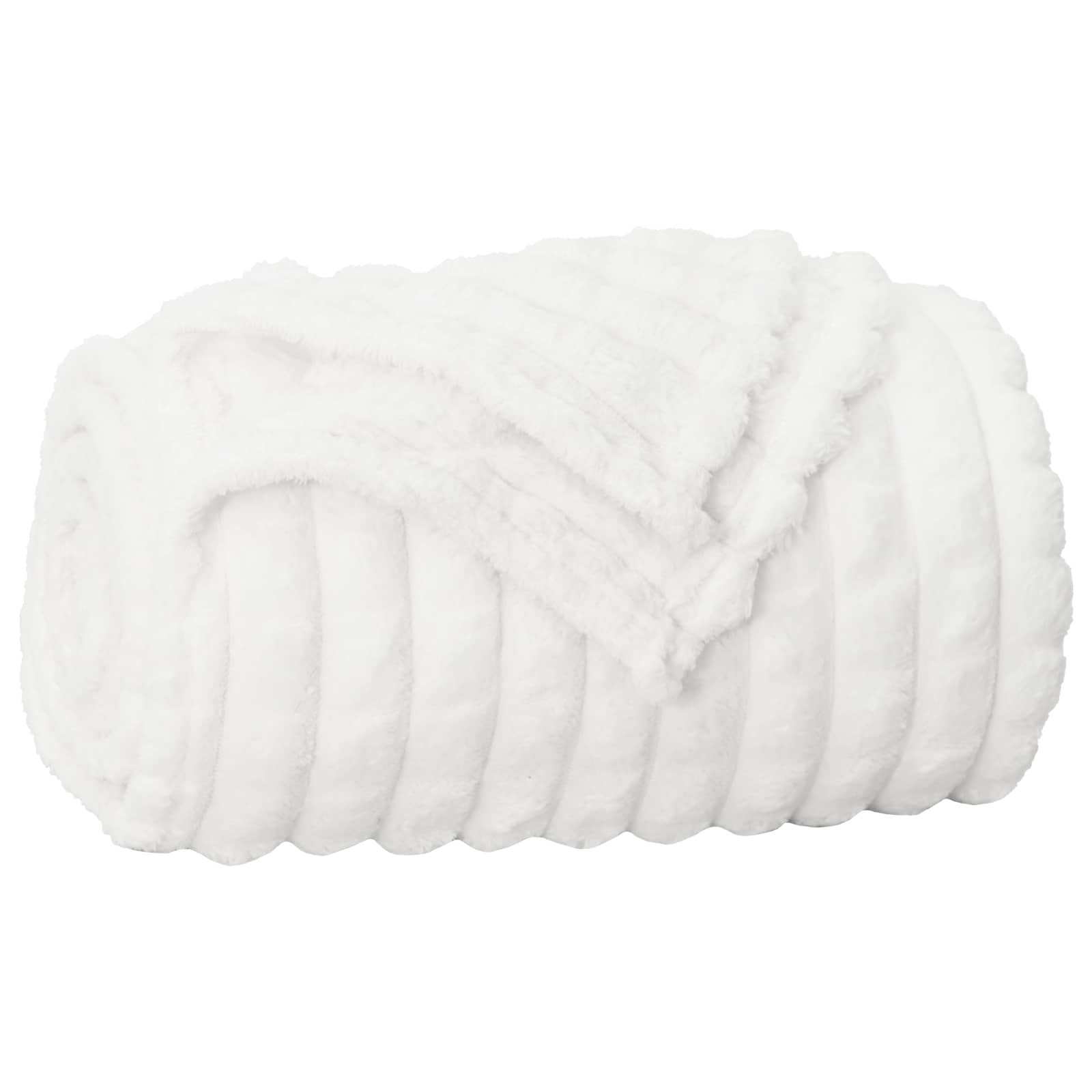 Pokrivači za bacanje 6 pcs Bijelo 150 x 130 cm Runo