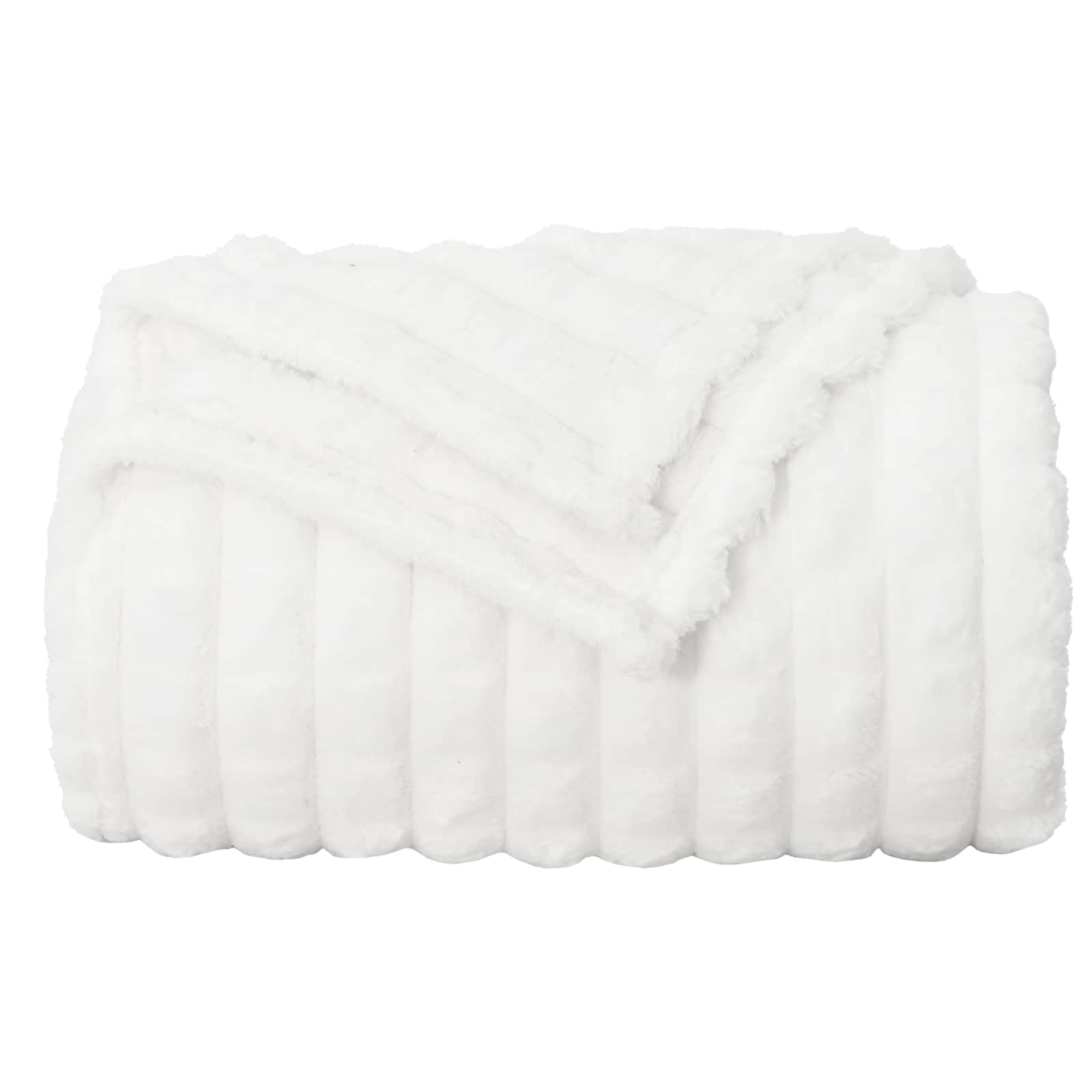 Pokrivači za bacanje 6 pcs Bijelo 150 x 130 cm Runo