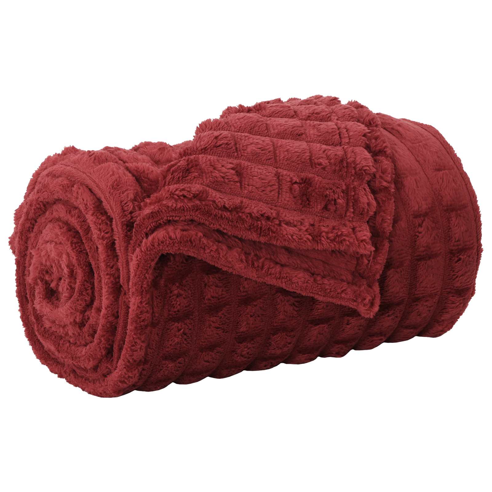 Pokrivači za bacanje 6 pcs Bordeaux Crvena 200 x 150 cm Runo