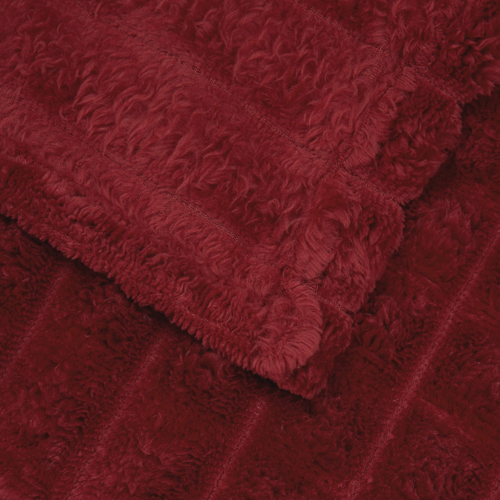 Pokrivači za bacanje 6 pcs Bordeaux Crvena 270 x 240 cm Runo