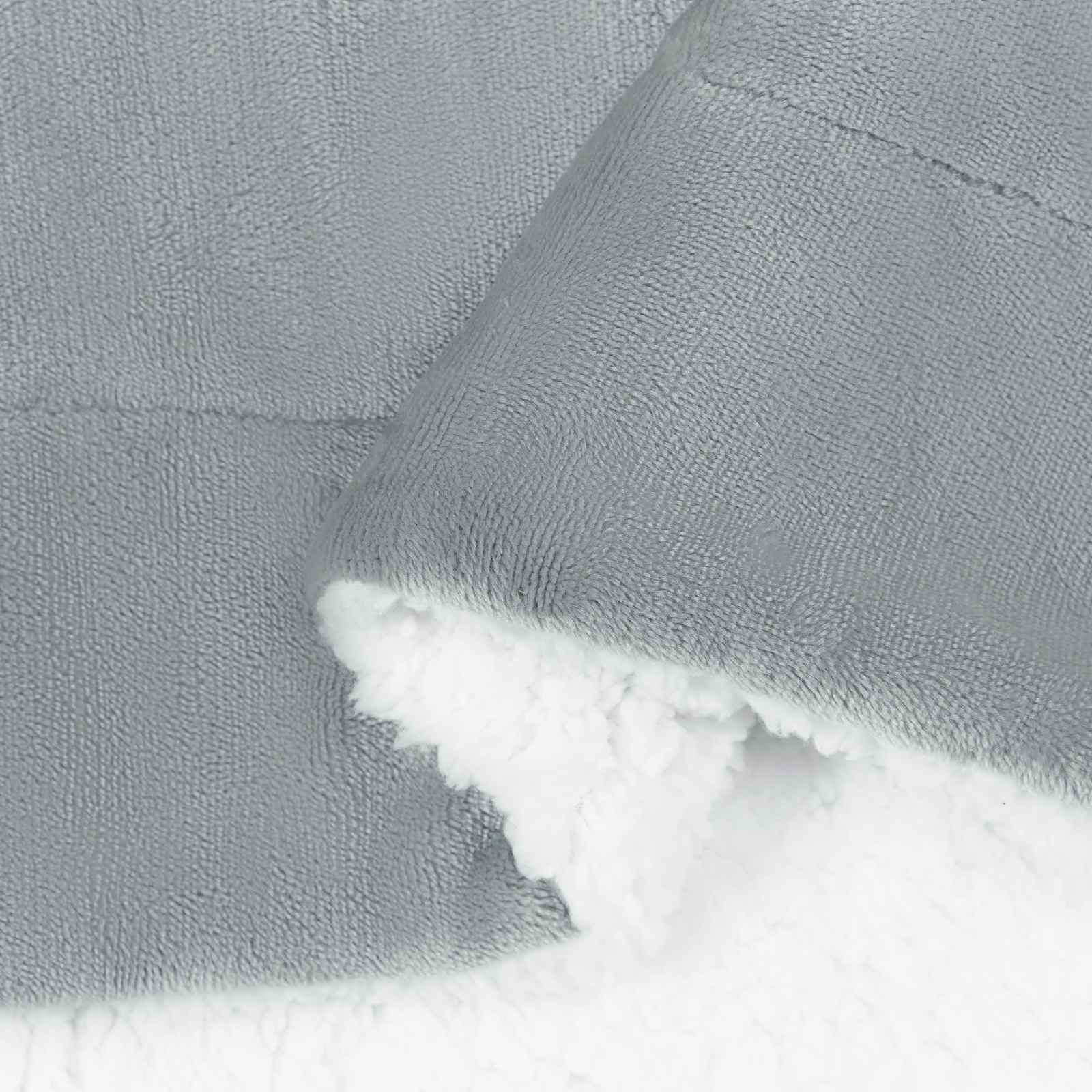 Pokrivač Siva 240 x 270 cm Runo