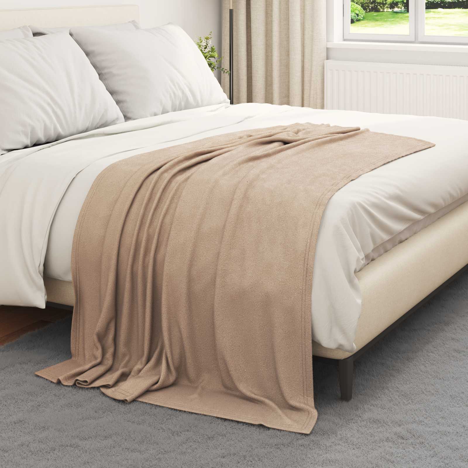 Pokrivači za bacanje 6 pcs Kamel 170 x 130 cm Runo