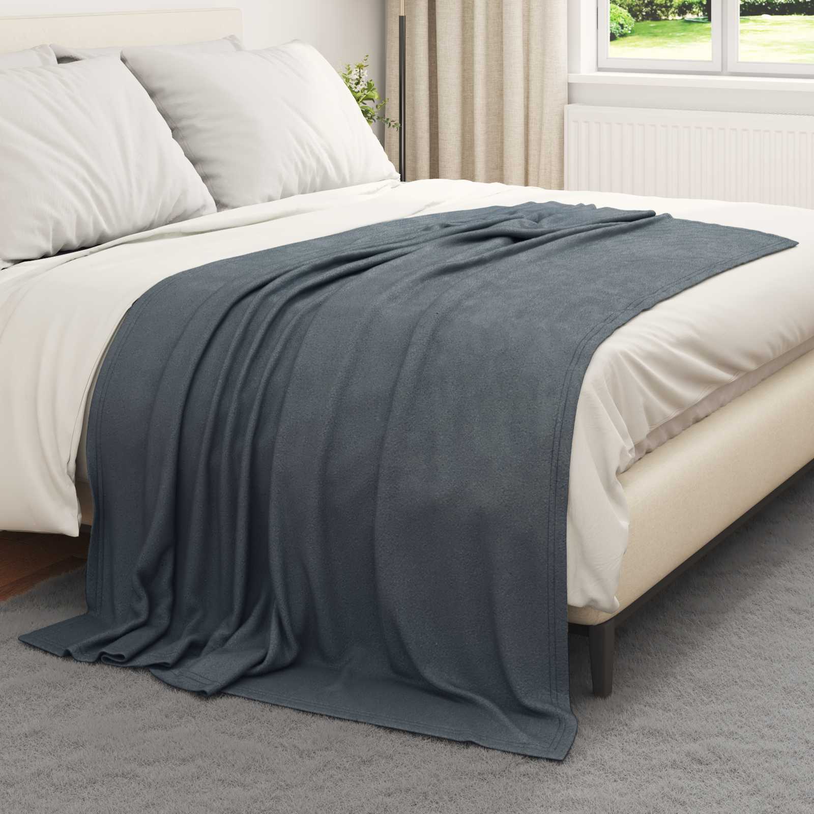 Pokrivači za bacanje 6 pcs Tamno siva 200 x 150 cm Runo