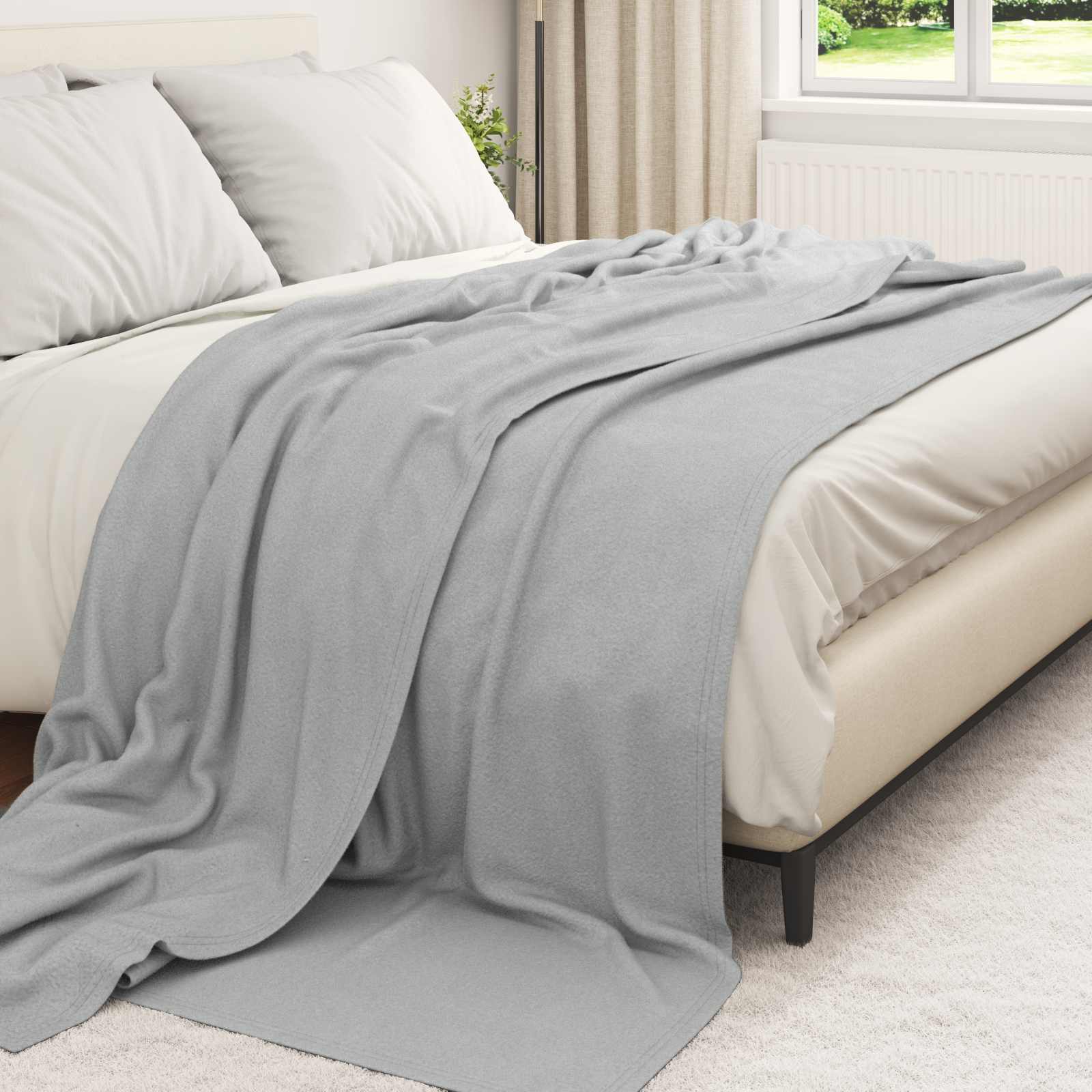 Pokrivači za bacanje 6 pcs Siva 240 x 220 cm Runo
