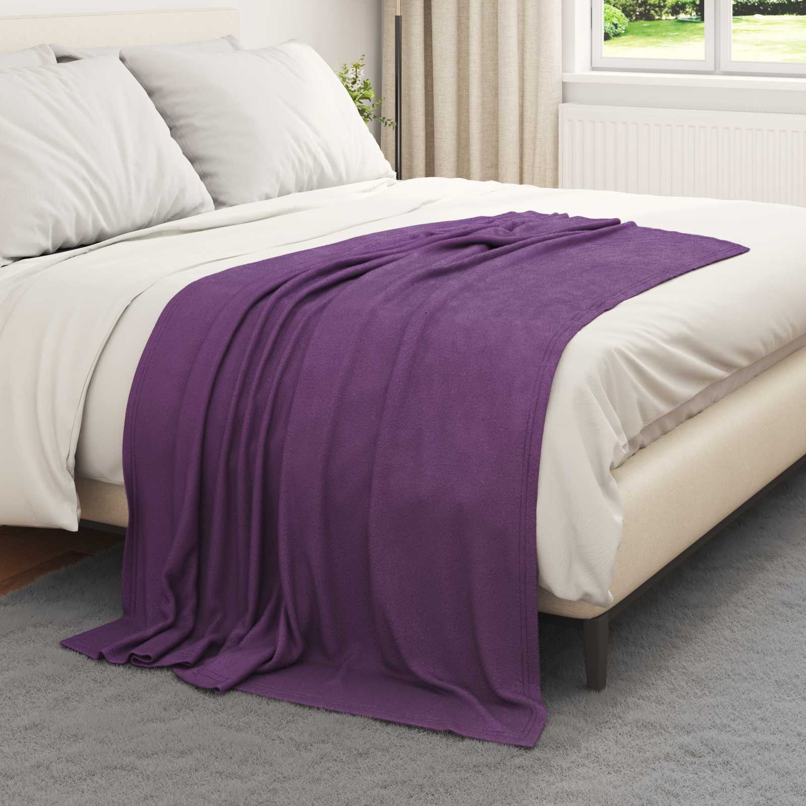 Pokrivači za bacanje 6 pcs Ljubičasta 170 x 130 cm Runo