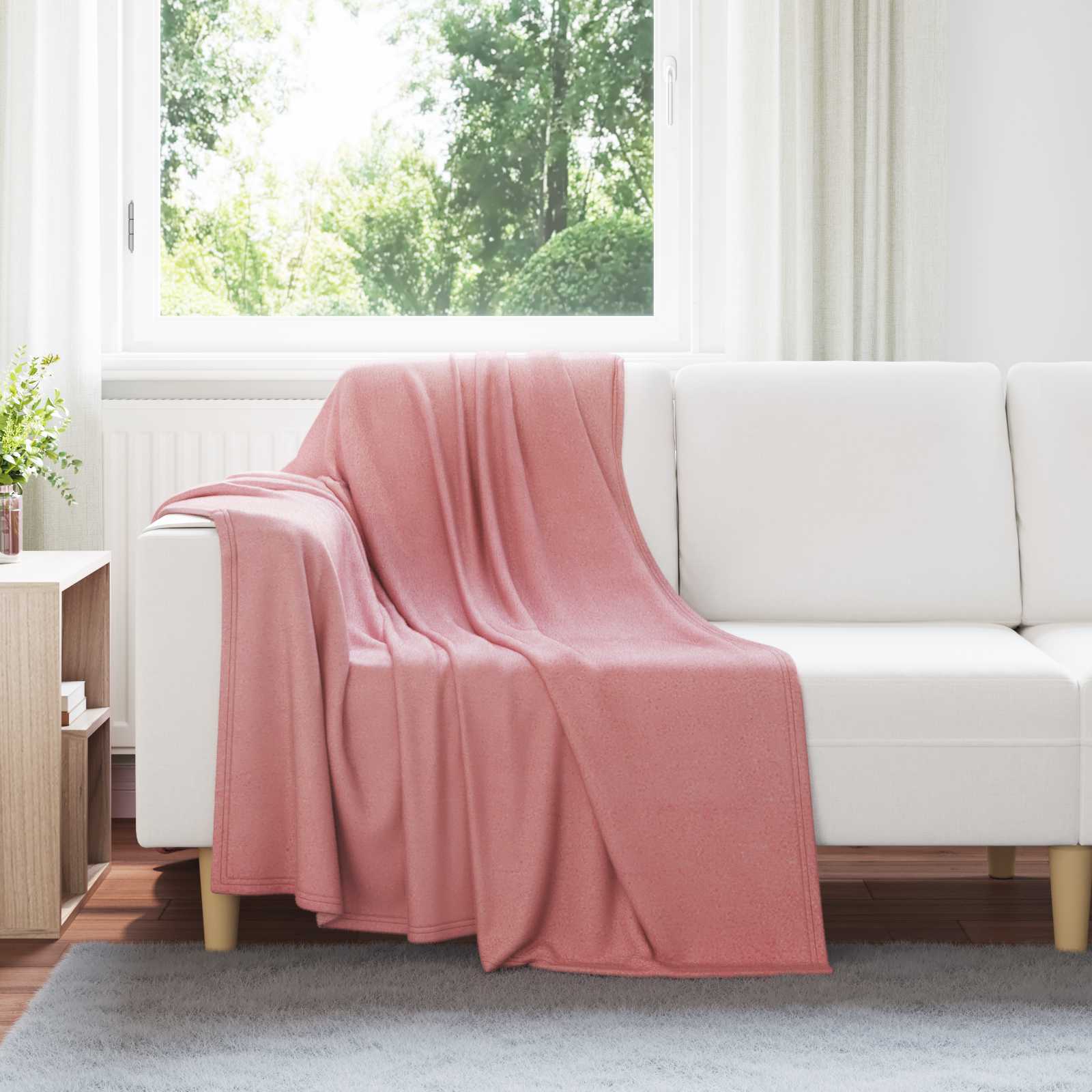 Pokrivači za bacanje 6 pcs Ružičasta 170 x 130 cm Runo