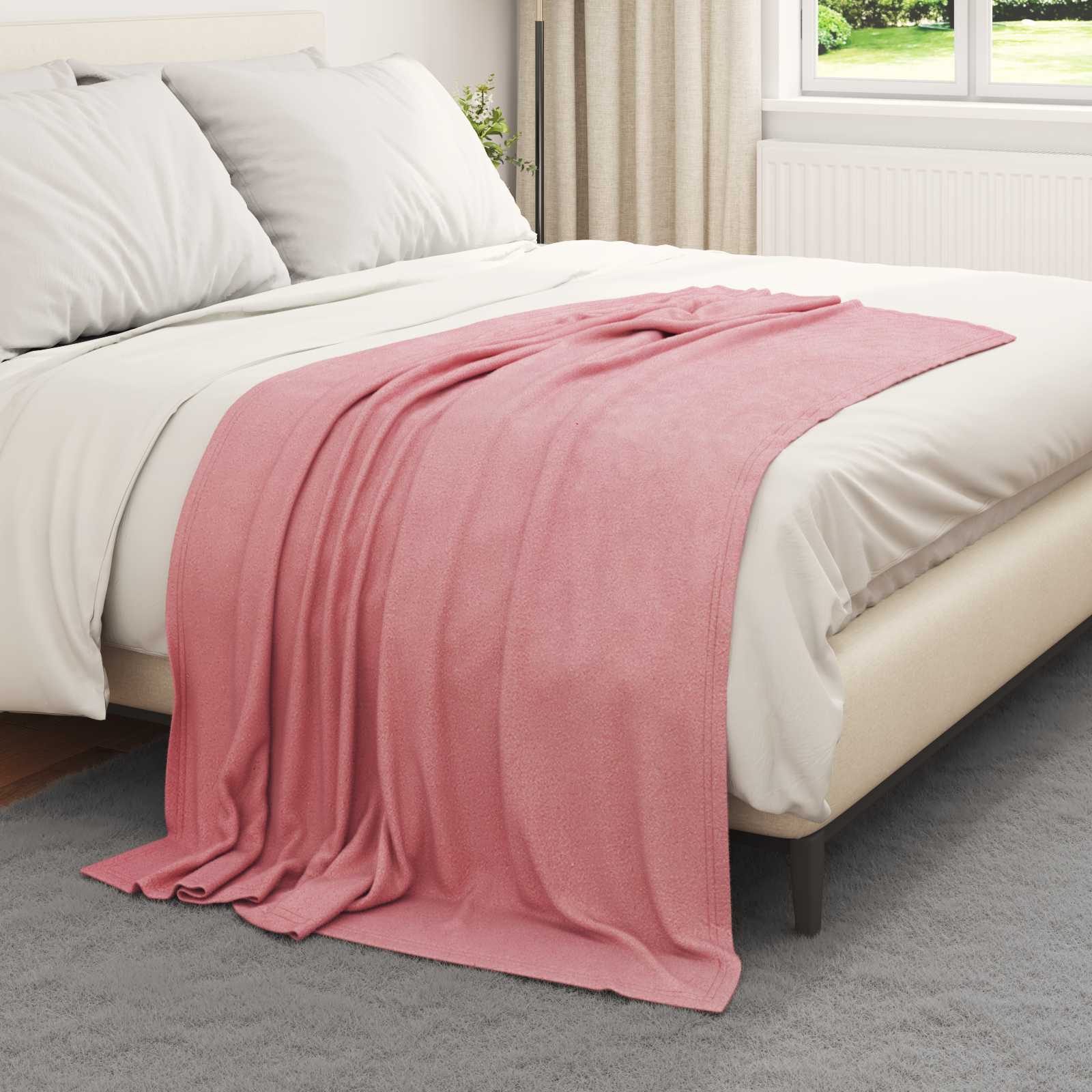 Pokrivači za bacanje 6 pcs Ružičasta 170 x 130 cm Runo