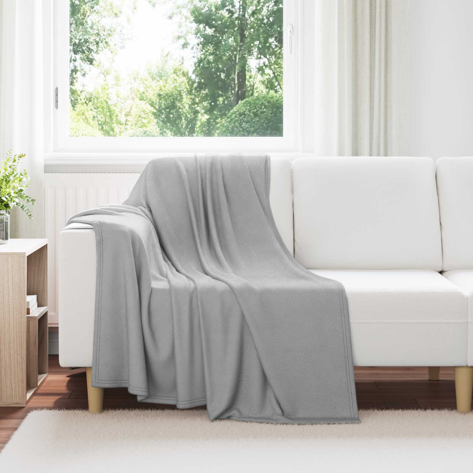 Pokrivači za bacanje 24 pcs Siva 170 x 130 cm Runo