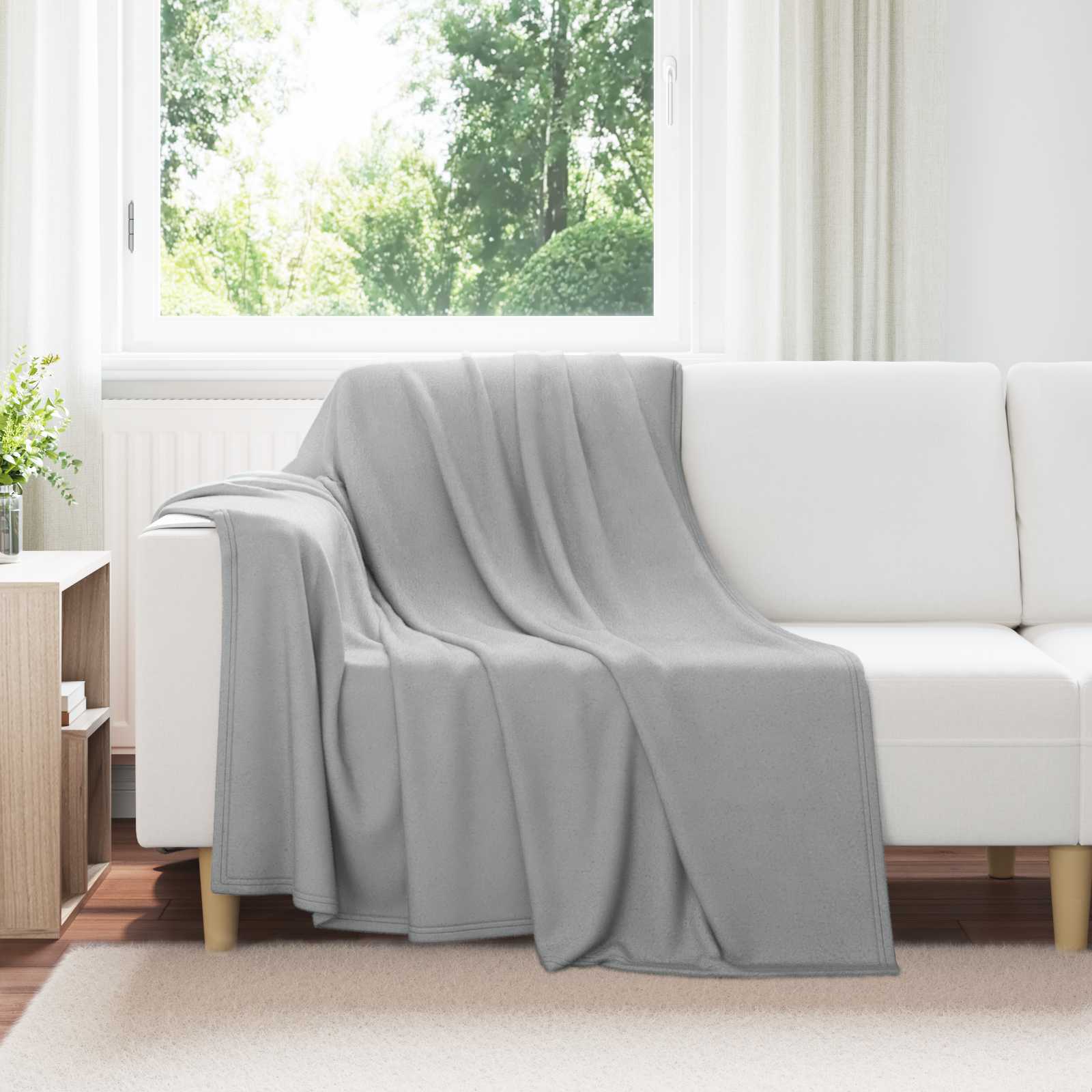 Pokrivači za bacanje 24 pcs Siva 200 x 150 cm Runo
