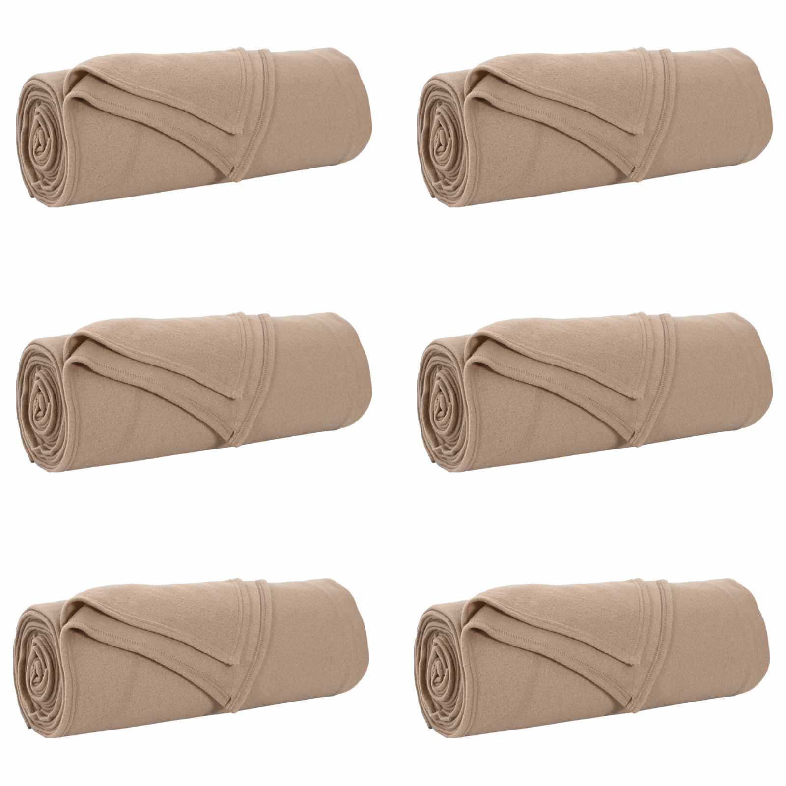 Pokrivači za bacanje 6 pcs Kamel 280 x 210 cm Runo