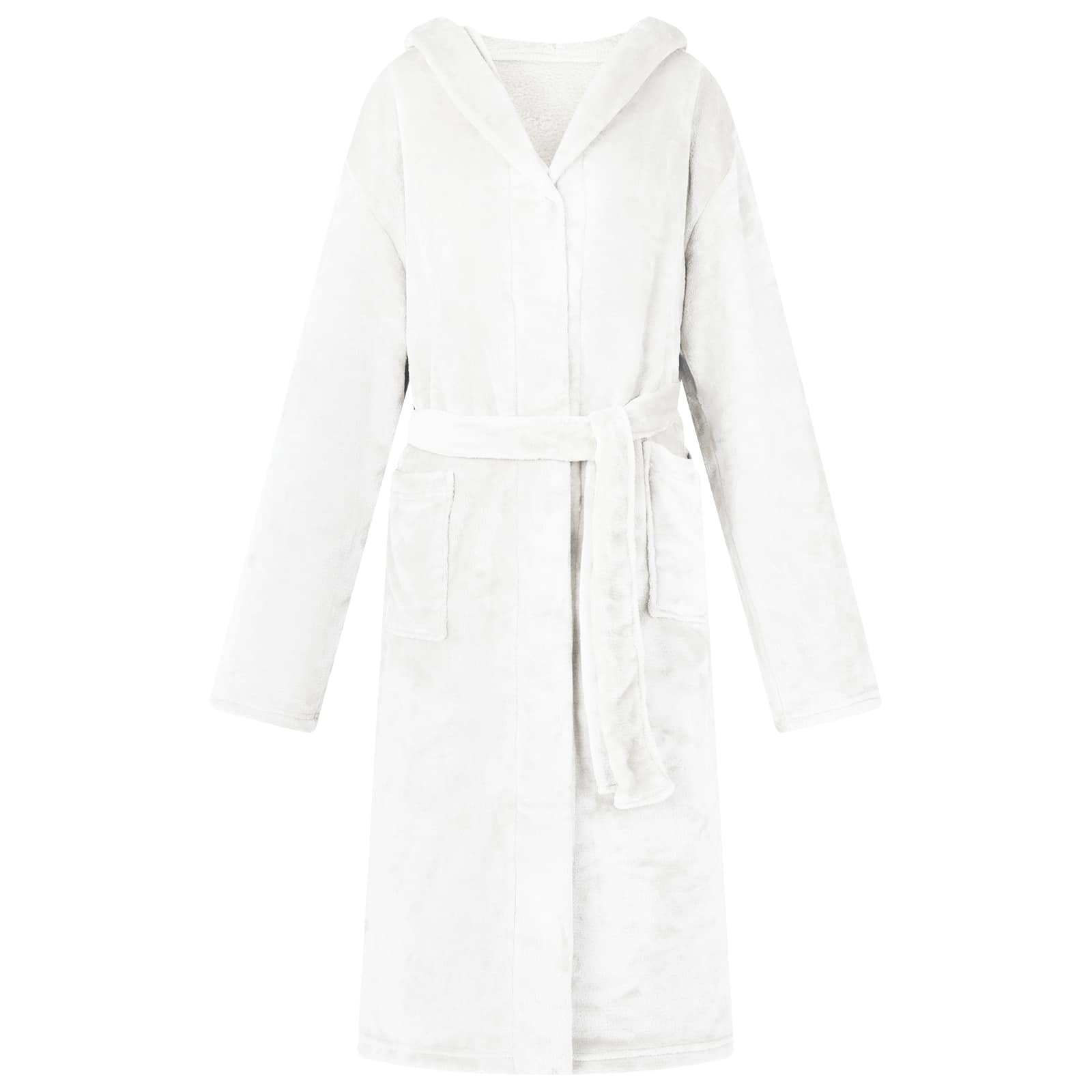 Kupaći kaput s kapuljačom Bijelo xxxl Flanel