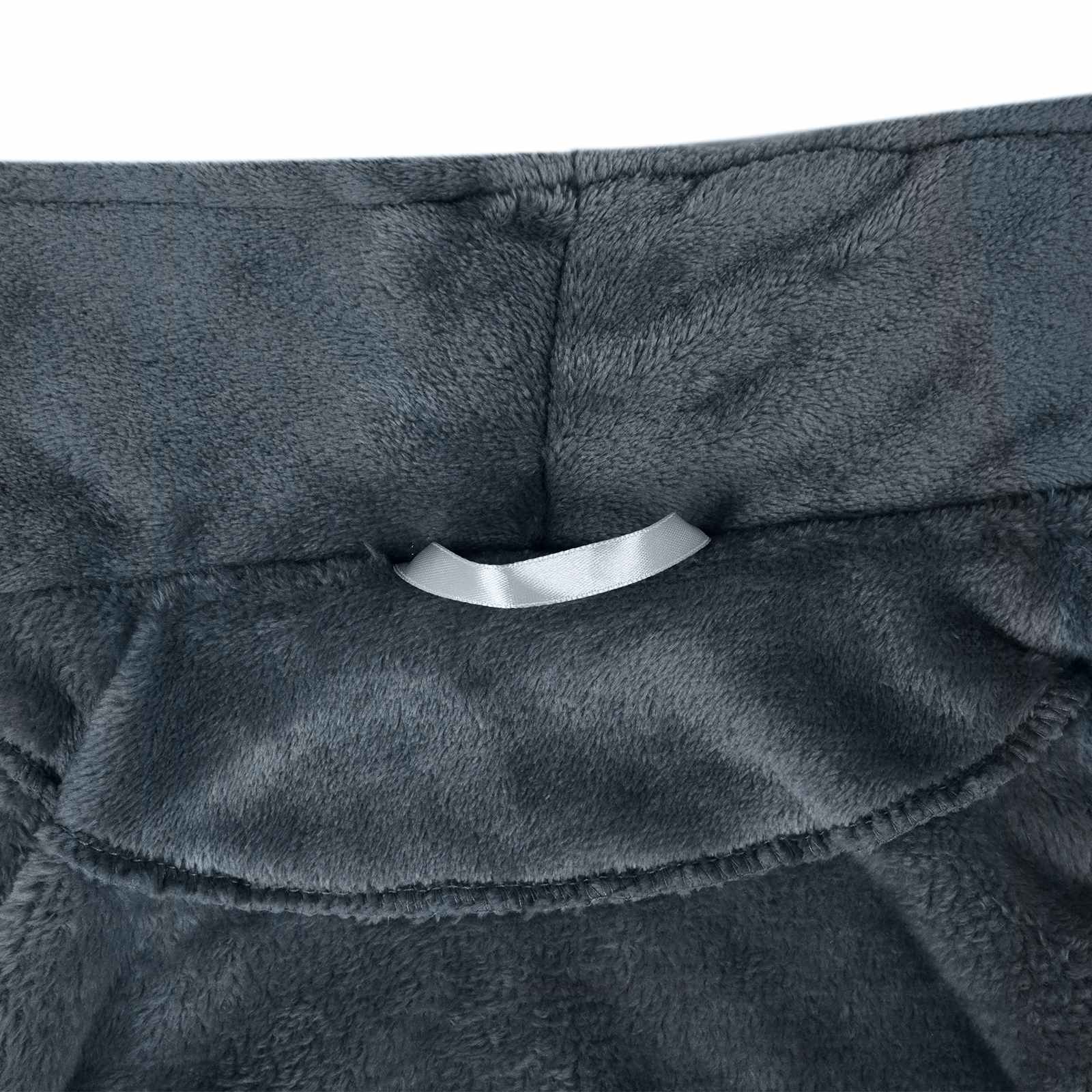 Bade mantil bez kapuljače Mornarsko plava xxl Flanel