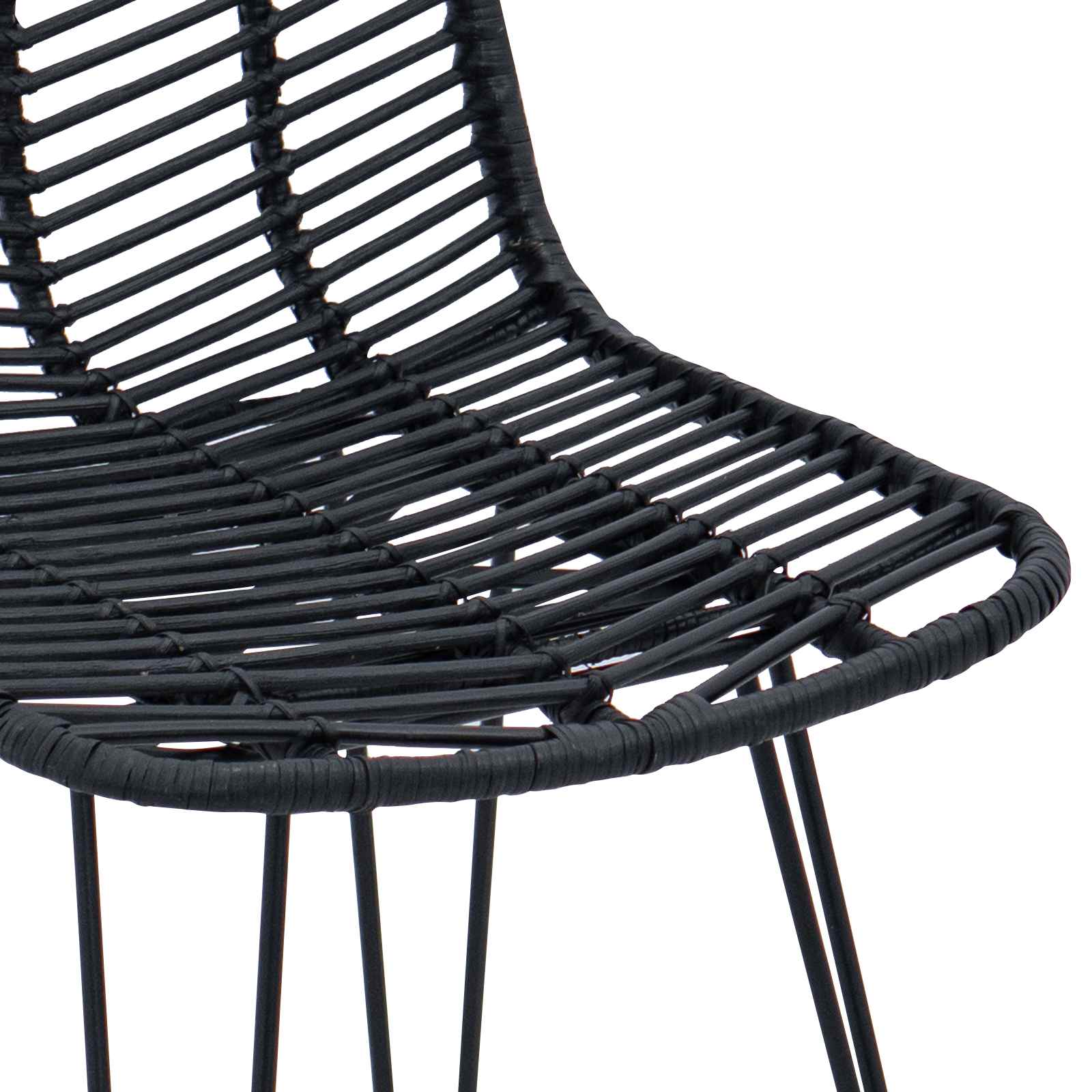 Barski stolac 2 pcs 44,5 x 54,5 x 97,5 cm Ratan i čelik