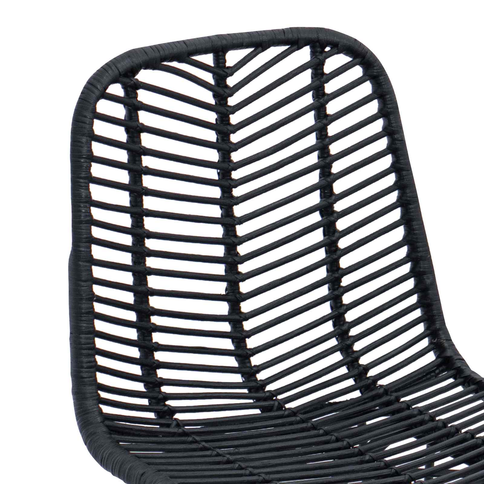 Barski stolac 2 pcs 44 x 52 x 111 cm Ratan i čelik
