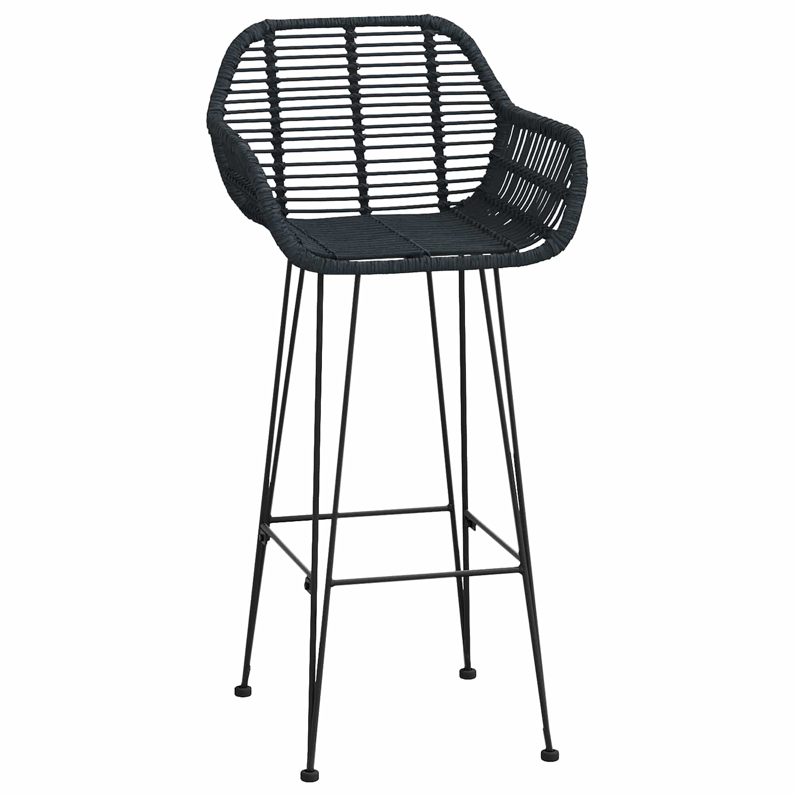 Barski stolac 2 pcs 55 x 52 x 105 cm Ratan i čelik