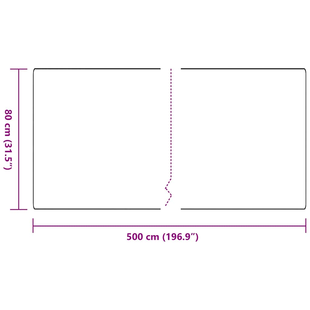 Tepih trkač Antracit 80 x 500 cm 100% Polipropilen