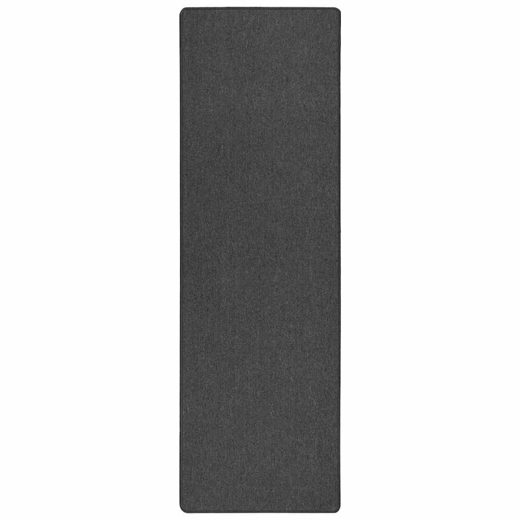 Tepih trkač Tamno siva 80 x 500 cm 100% Polipropilen