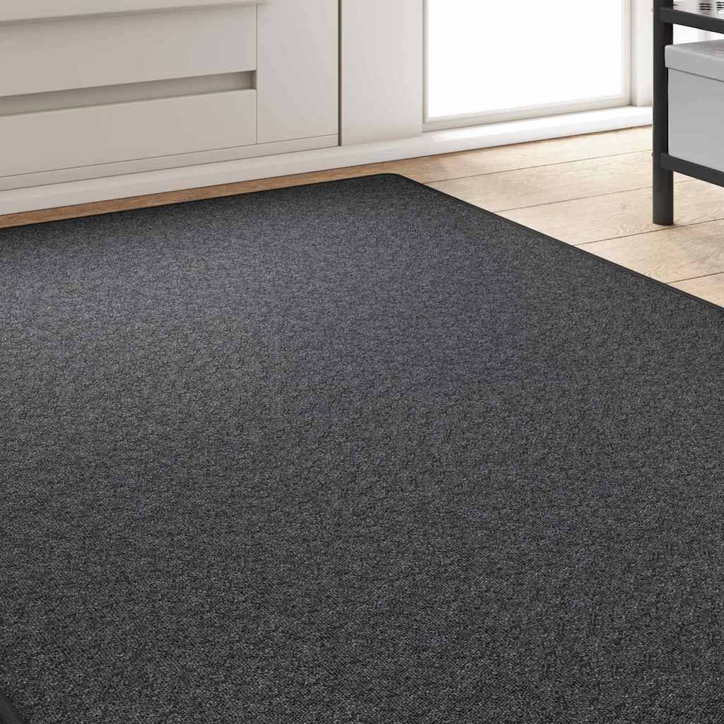 Tepih trkač Tamno siva 100 x 250 cm 100% Polipropilen