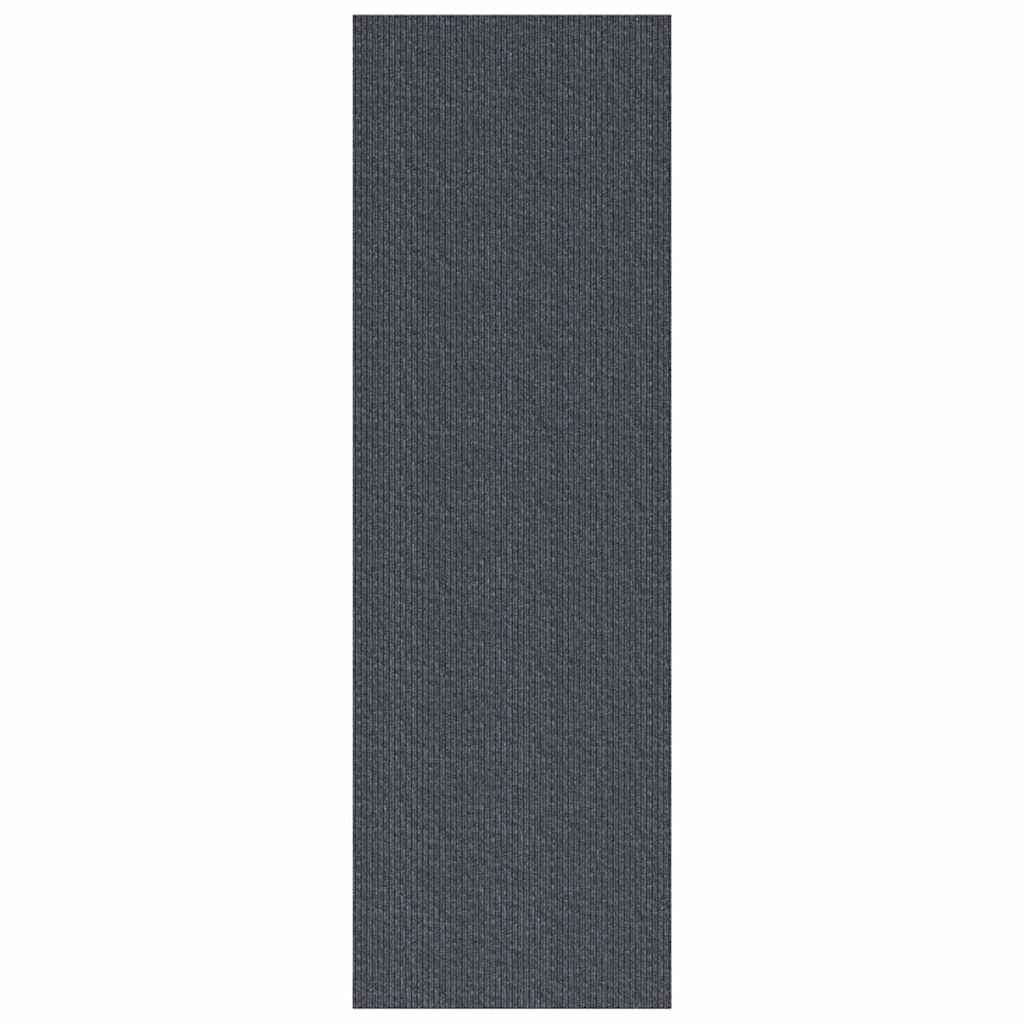 Tepih trkač Siva 80 x 250 cm tkanina