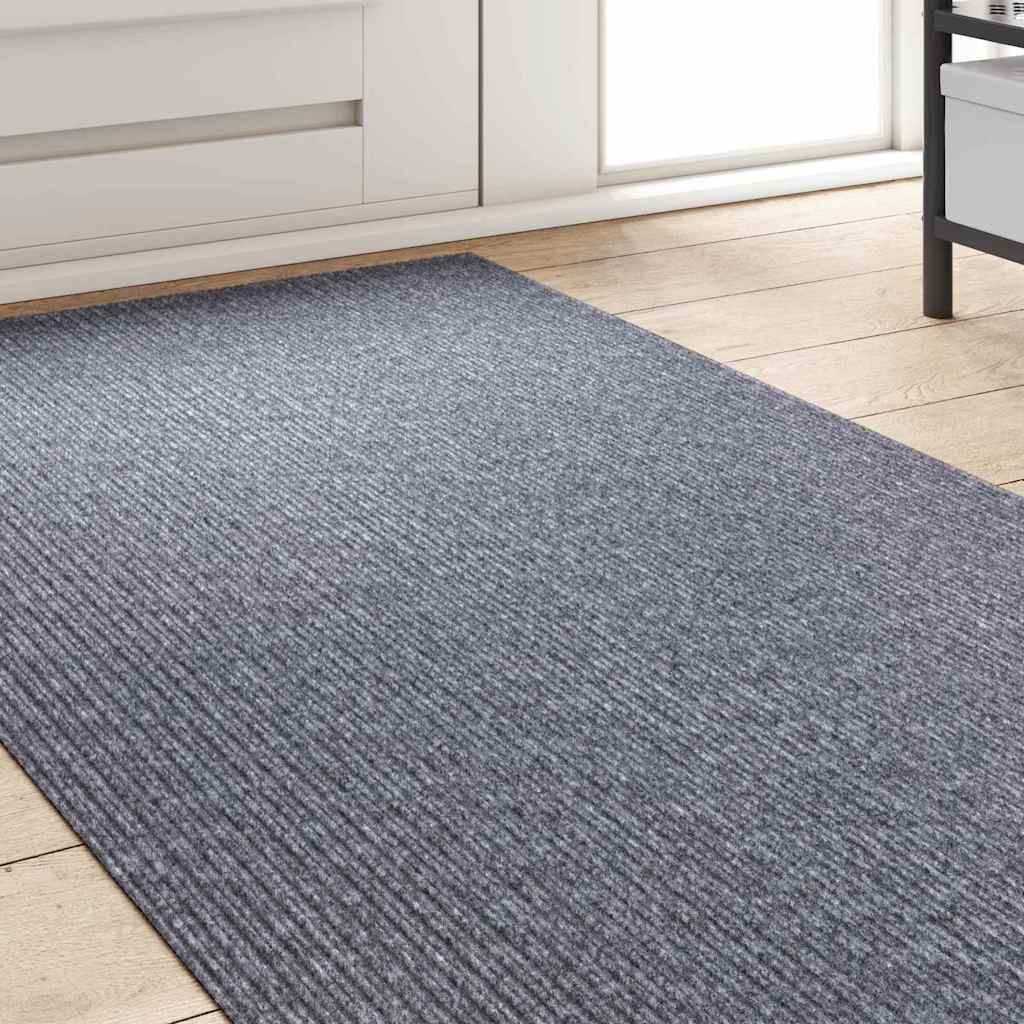 Tepih trkač Svijetlo siva 80 x 250 cm tkanina