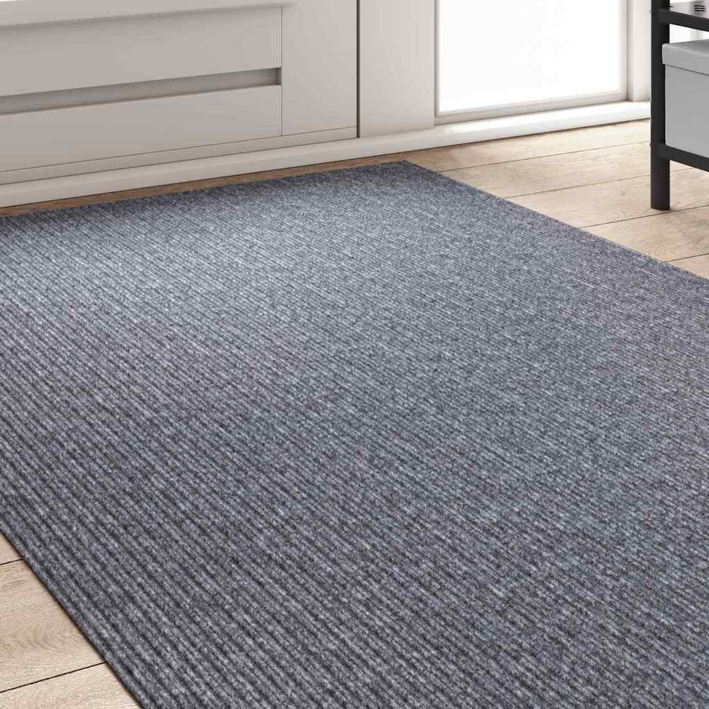 Tepih trkač Svijetlo siva 100 x 300 cm tkanina