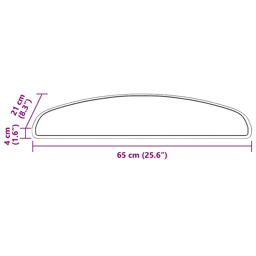 Samoljepljivi stepenasti ulošci 15 pcs Plava 65 x 21 x 4 cm