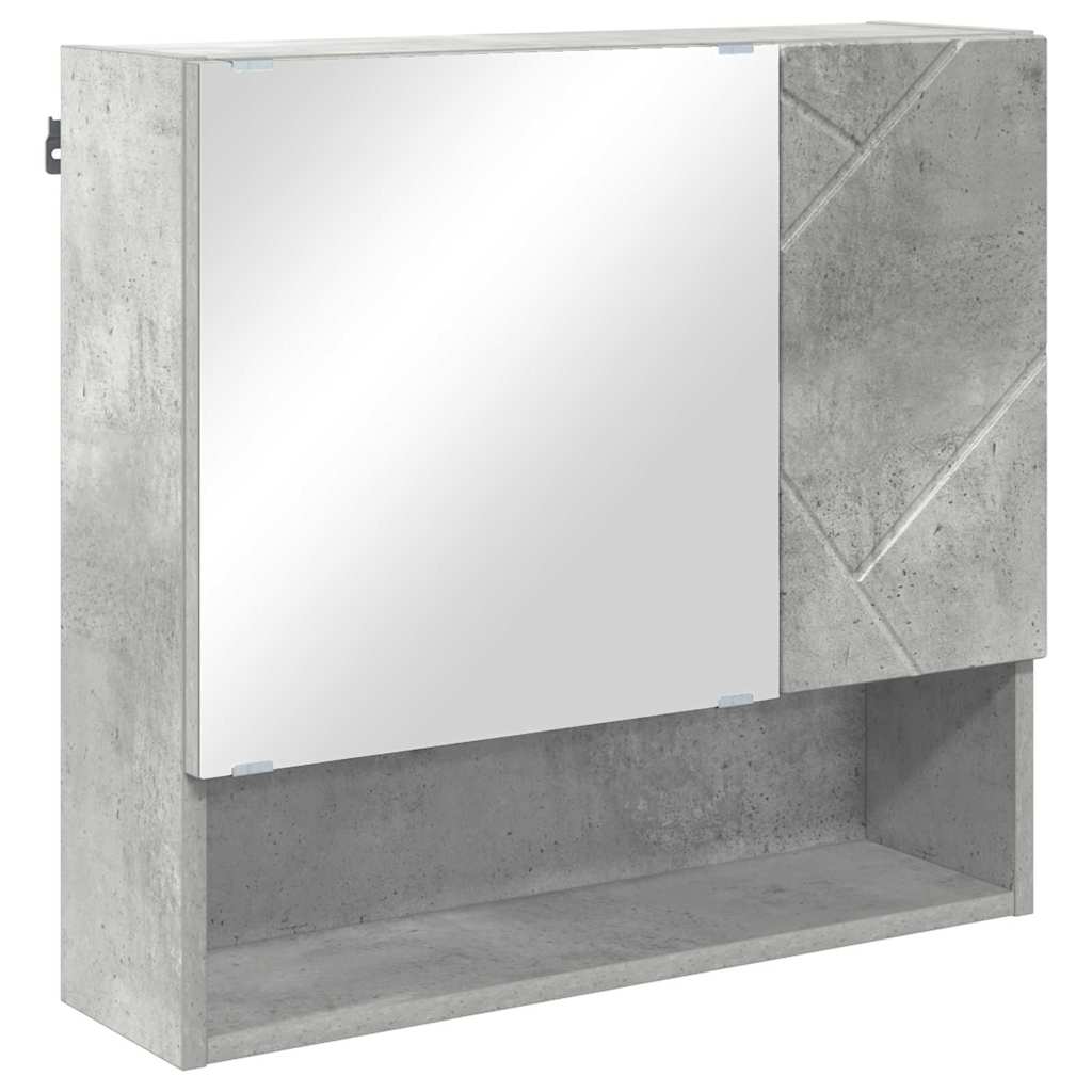 Set namještaja za kupaonicu Zidne s vratima 2 pcs Betonski sivi