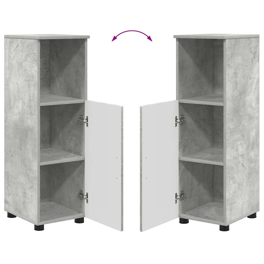Set namještaja za kupaonicu 3 pcs Beton siva Konstruirano drvo