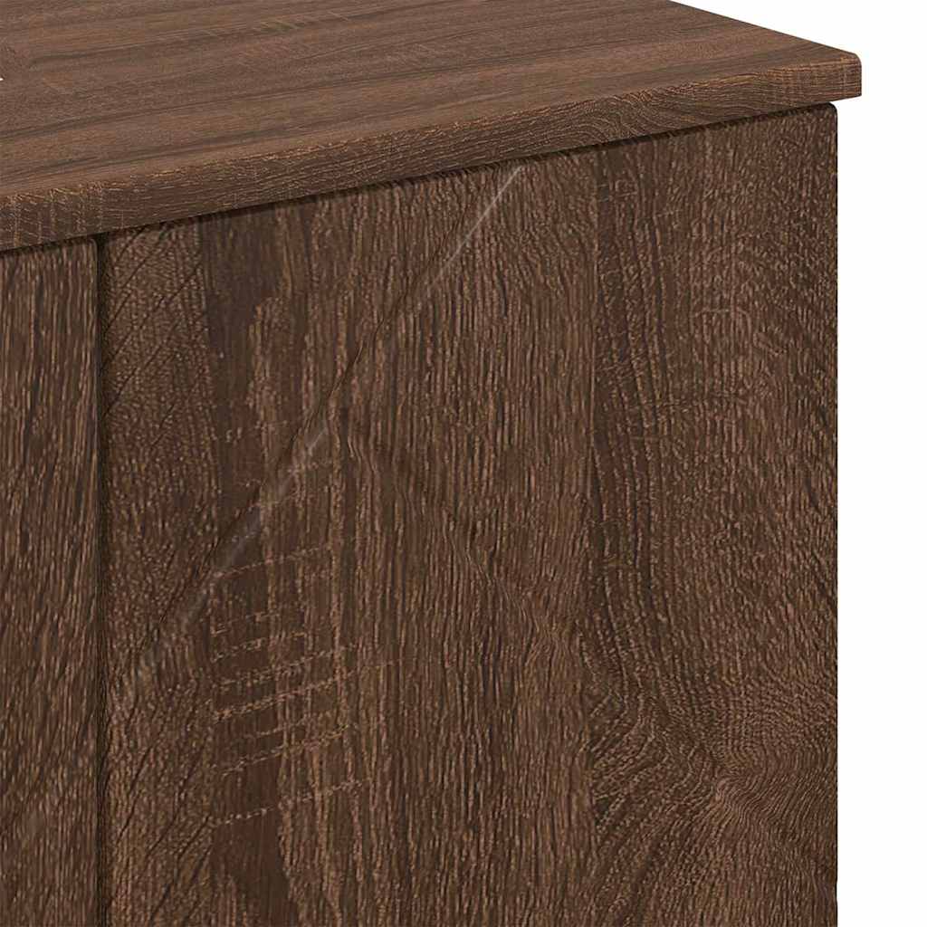 Set namještaja za kupaonicu s ladicama Zidne 3 pcs Smeđi hrast