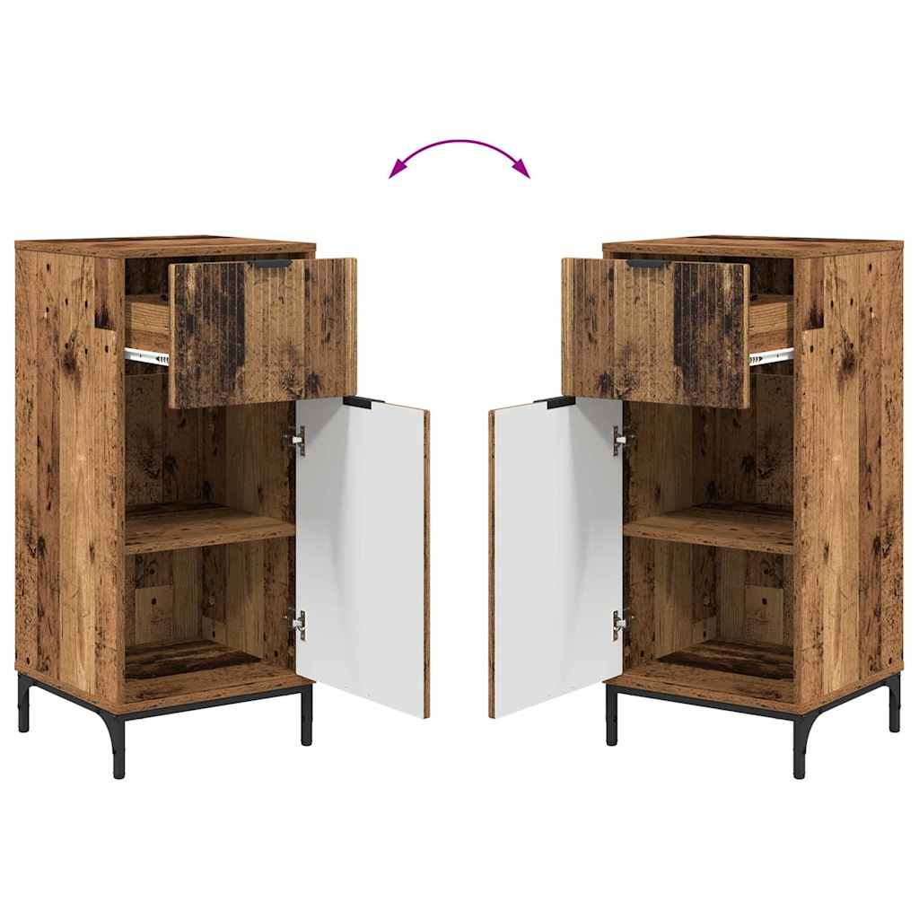 Set namještaja za kupaonicu s ladicama 2 pcs Staro drvo